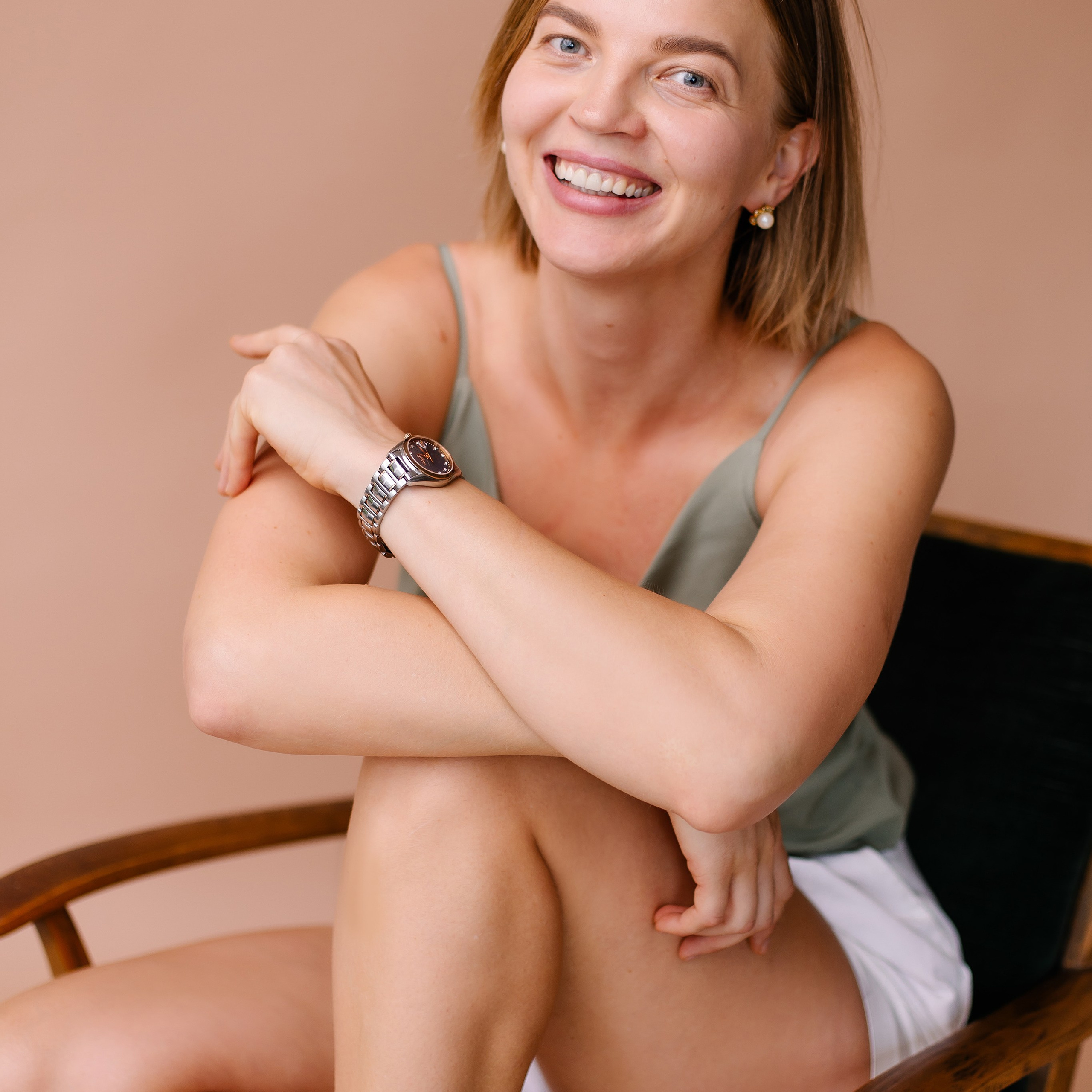 Portraitfotoshooting in meinem Mini-Studio in Ismaning. Fotografin in München Dasha Antipina