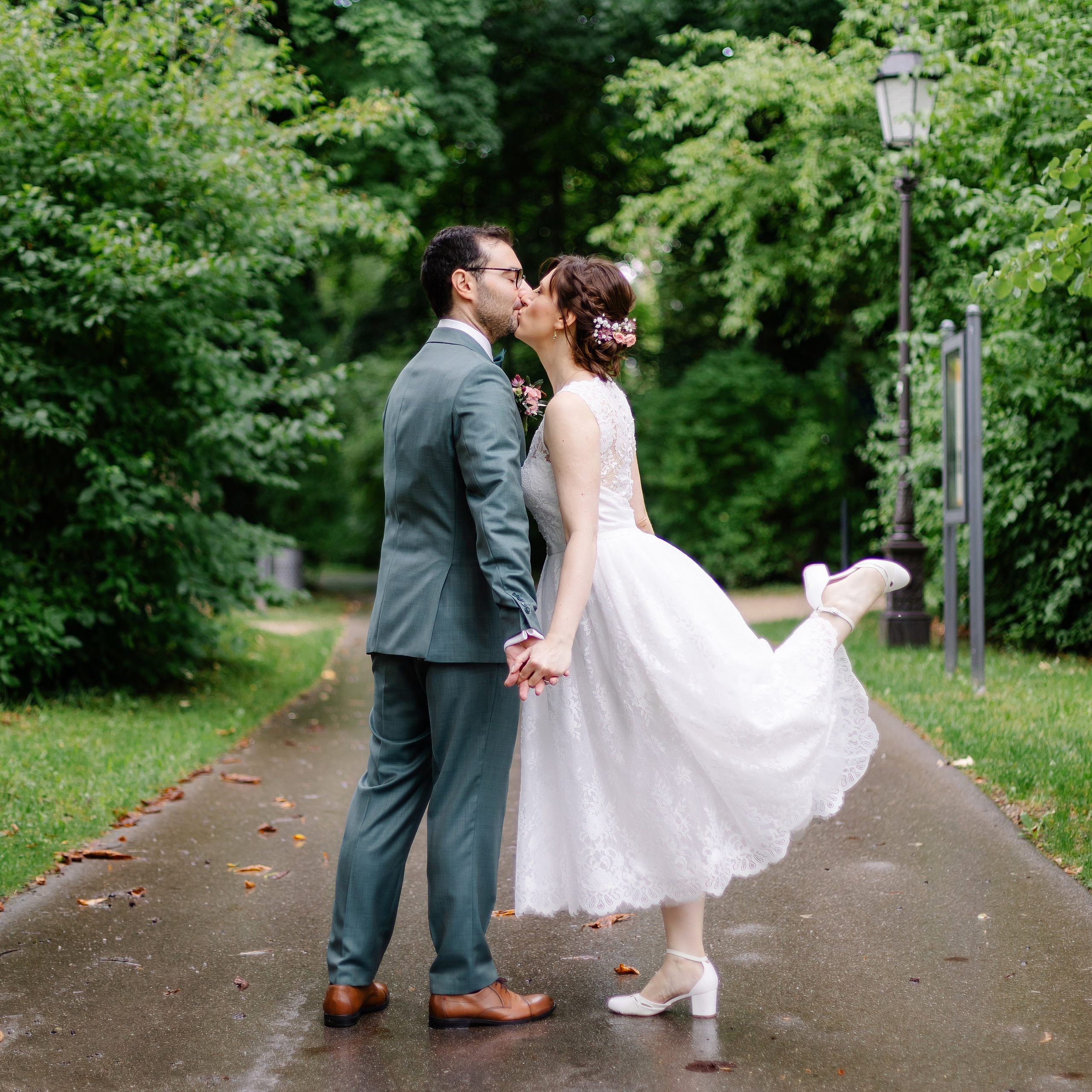 Свадебная фотосессия в парке Исманинга — фотограф Исманинг. Семейный фотограф в Мюнхене Даша Антипина
