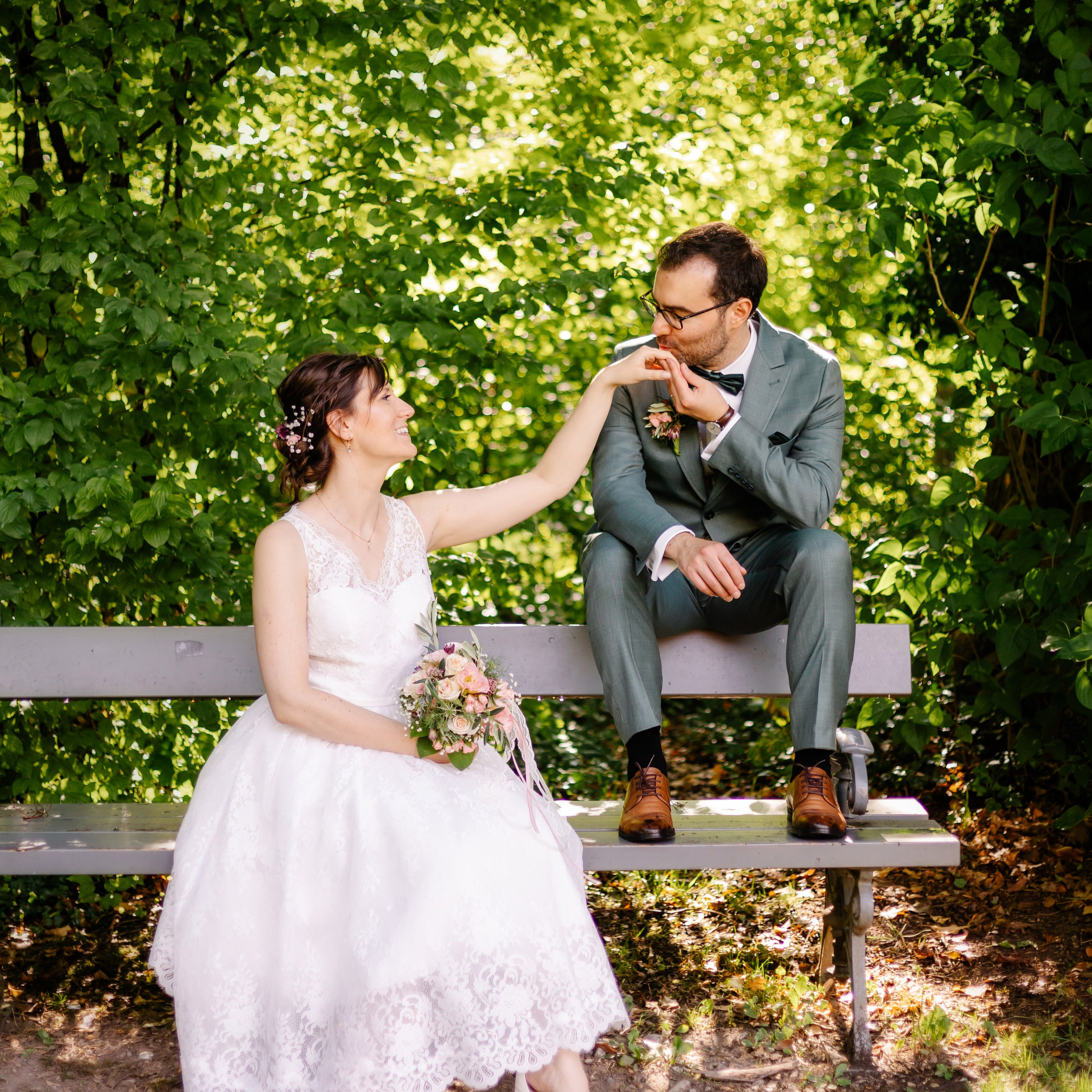 Свадебная фотосессия в парке Исманинга — фотограф Исманинг. Семейный фотограф в Мюнхене Даша Антипина