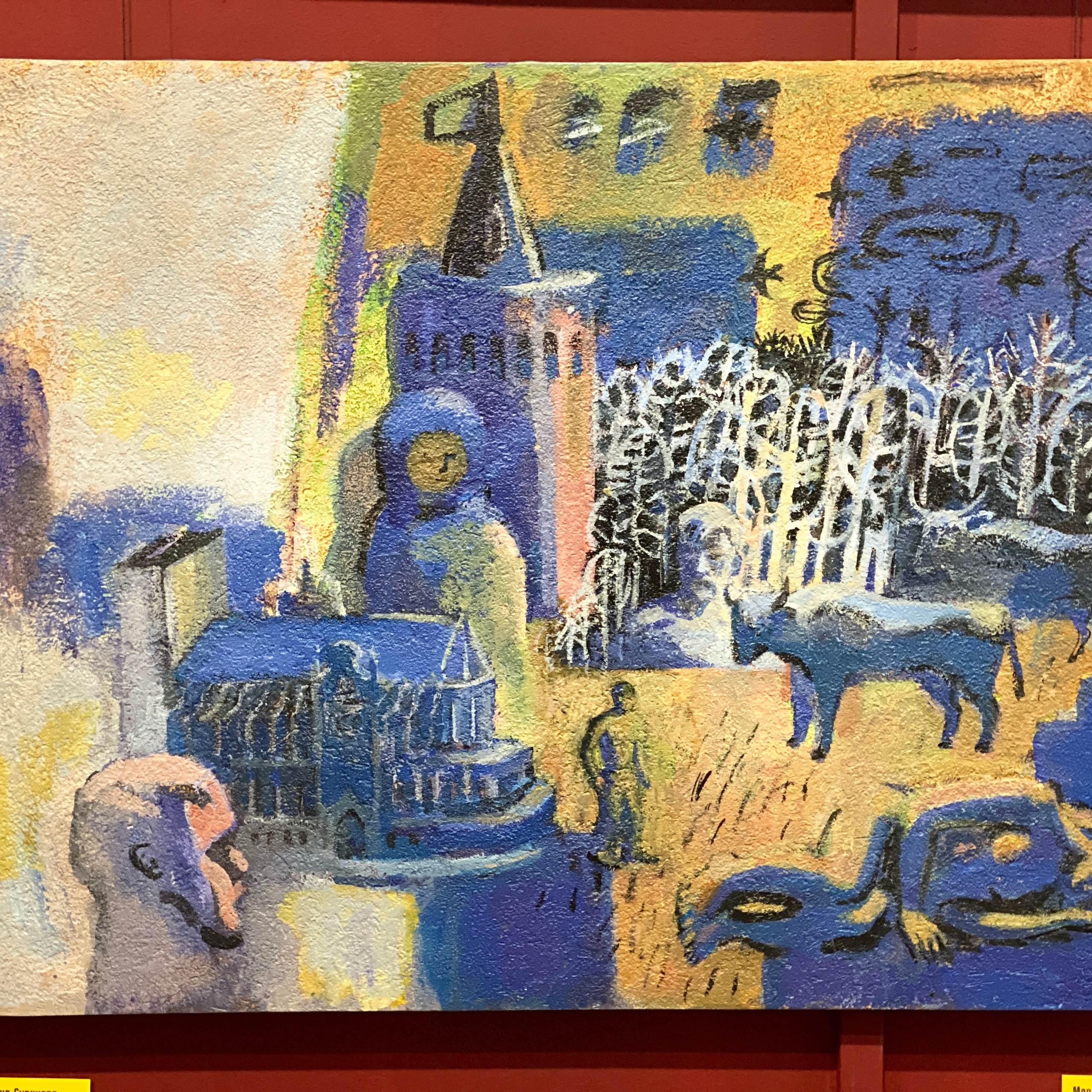 Выставка / БЫКИ И КОМАРЫ /. Ассоциация художников монументалистов г. Москва