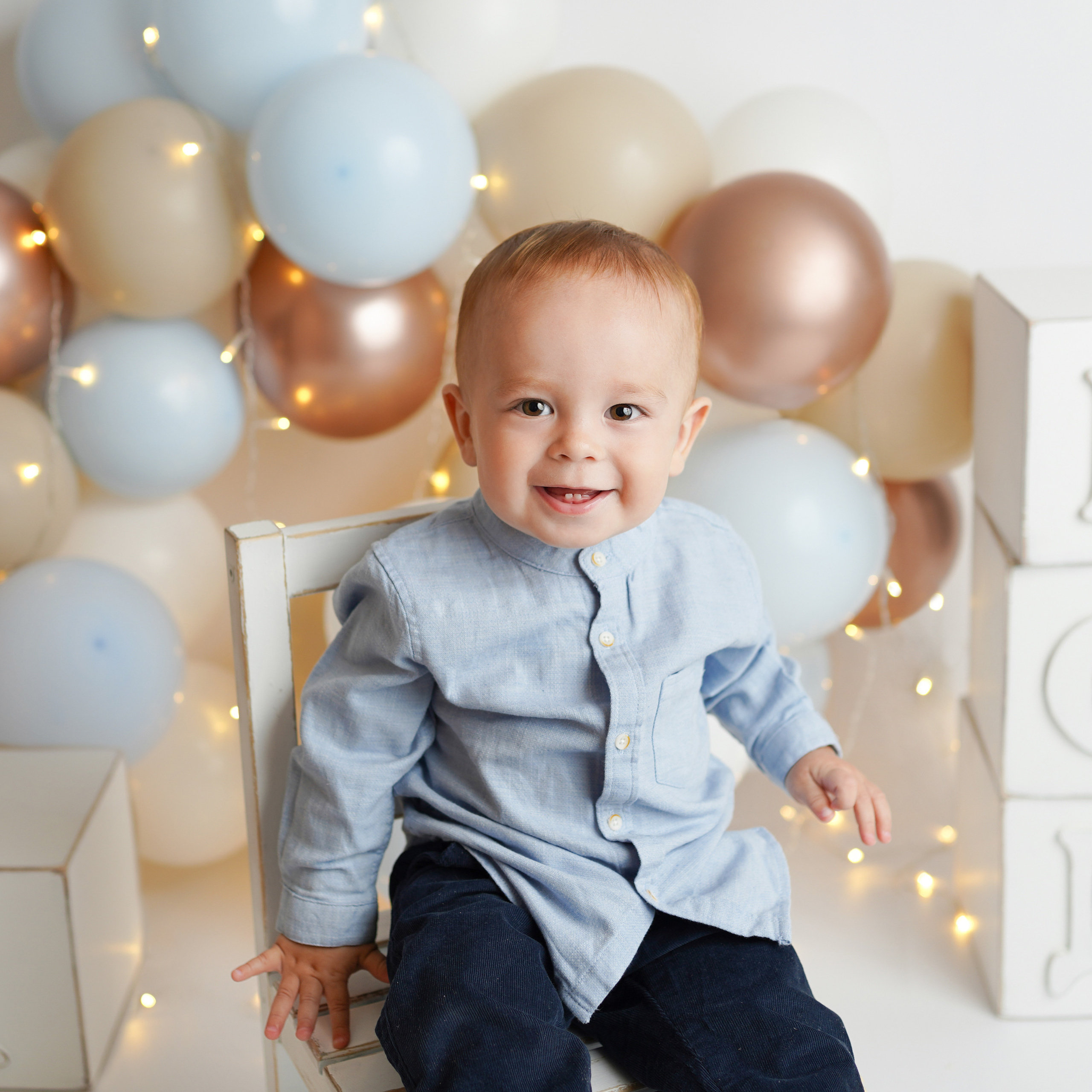 Фотосессия Первый годик Мирона в детской фотостудии. Детский фотограф и фотограф новорожденных в Калининград Оксана Иваний