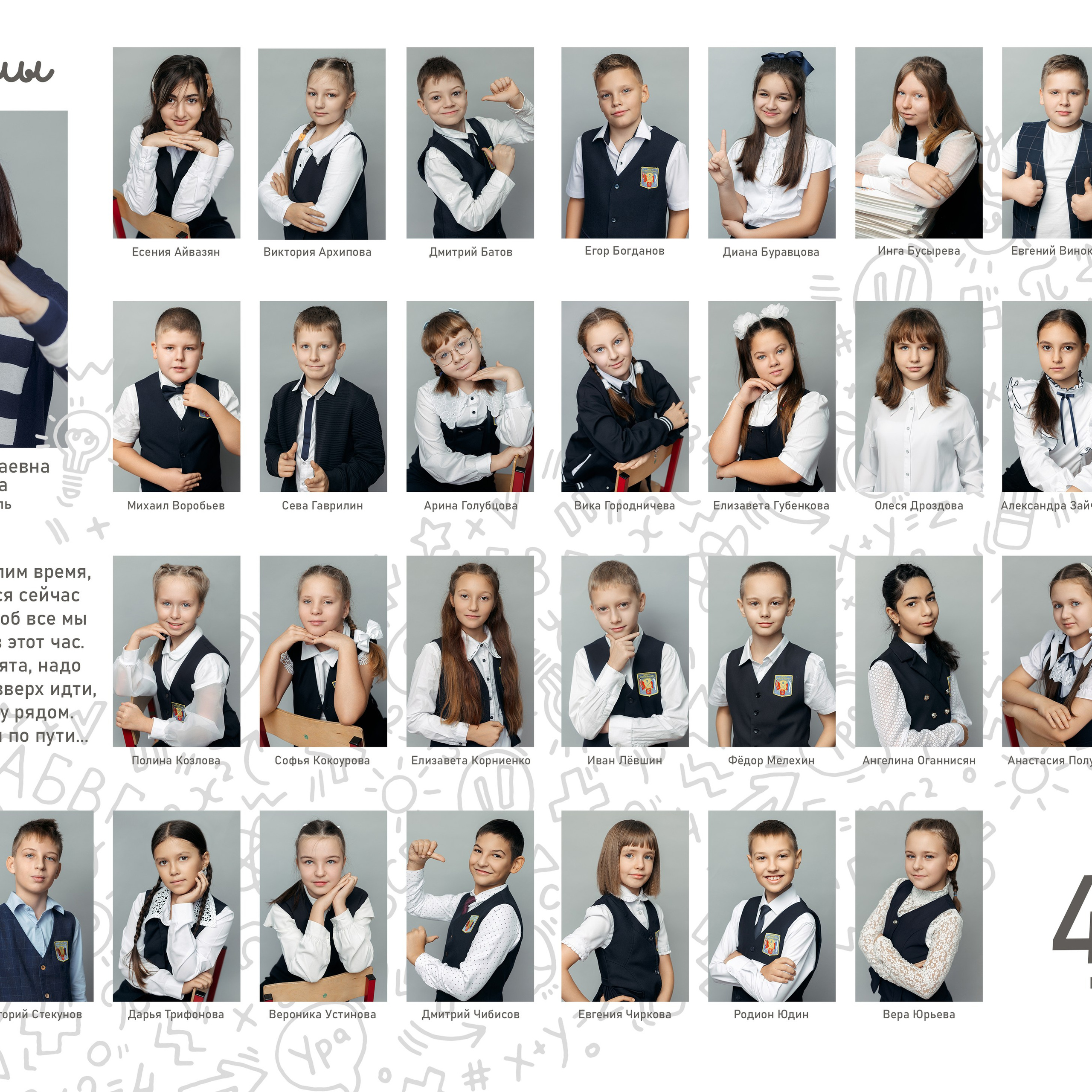 Выпускные альбомы для 4 классов. Семейный и детский фотограф в Туле