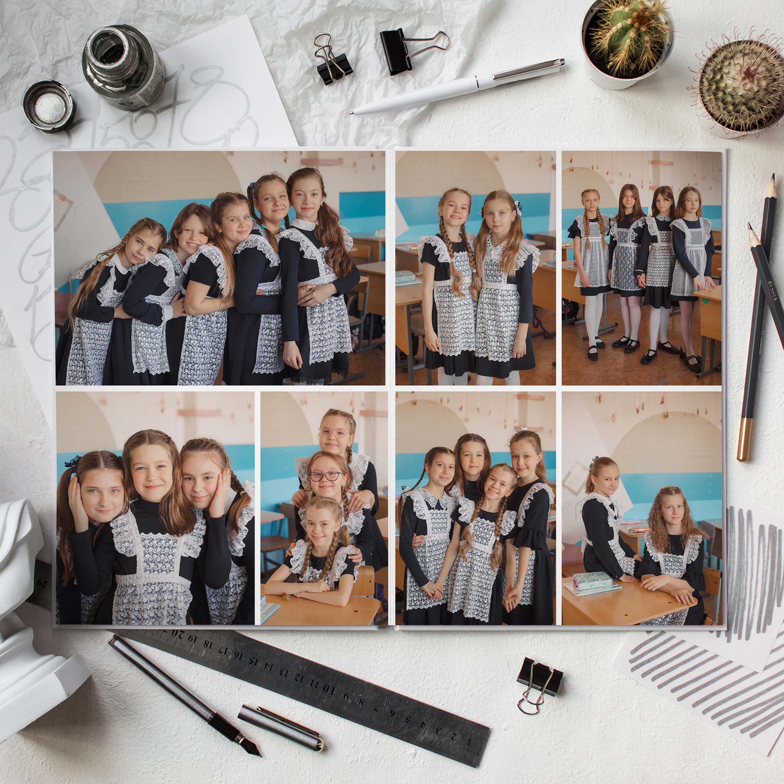 Выпускные альбомы для 4 классов. Семейный и детский фотограф в Туле