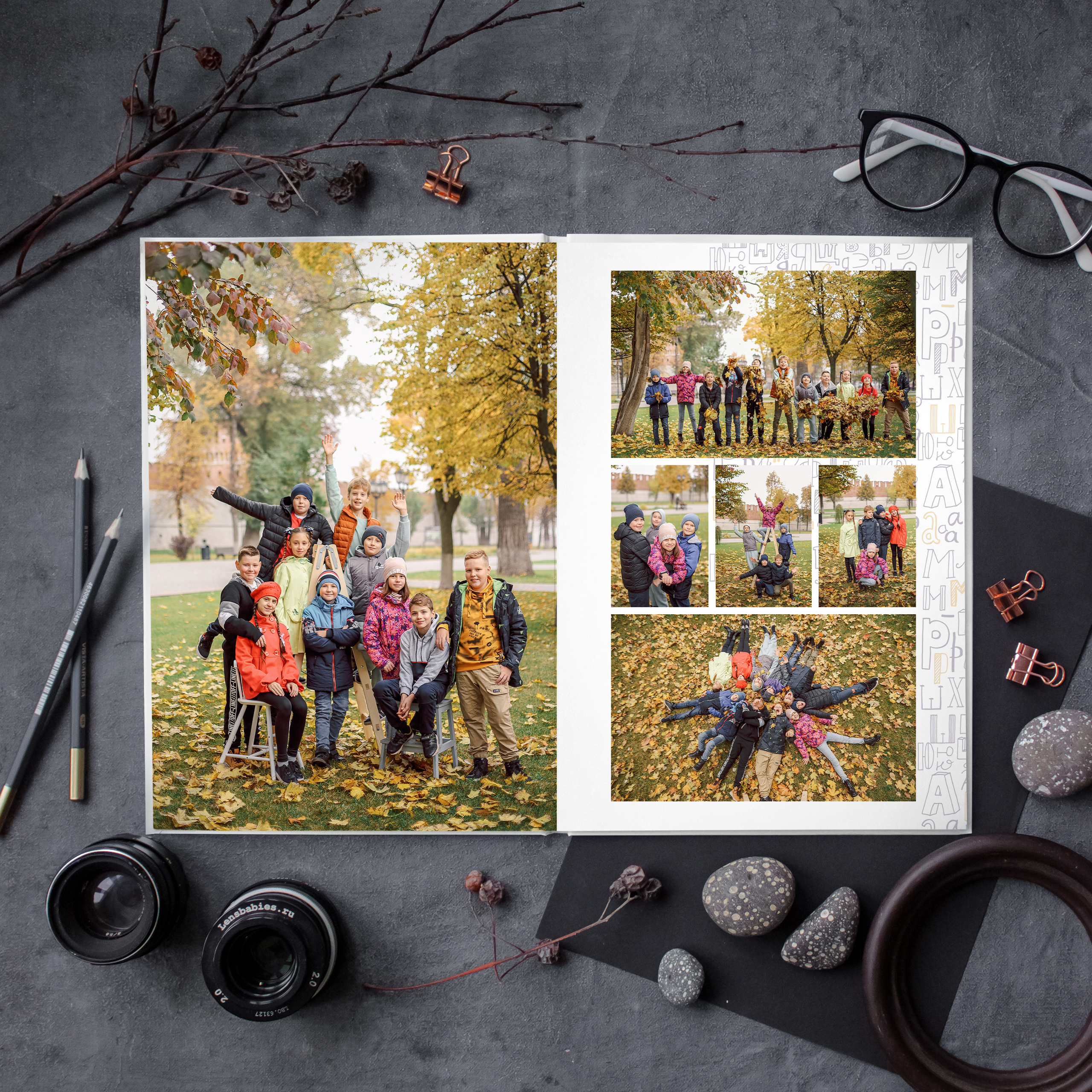 Выпускные альбомы для 4 классов. Семейный и детский фотограф в Туле