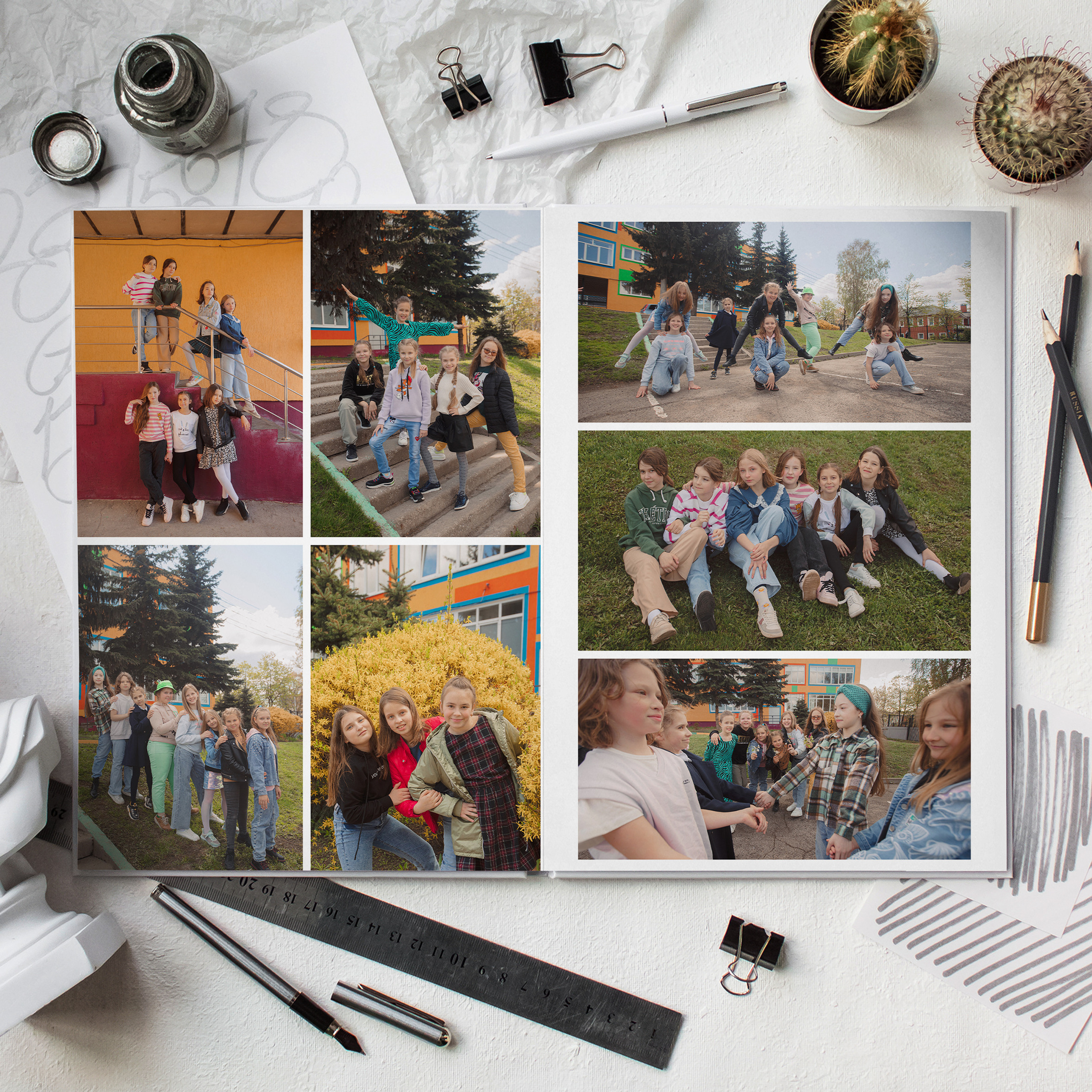 Выпускные альбомы для 4 классов. Семейный и детский фотограф в Туле