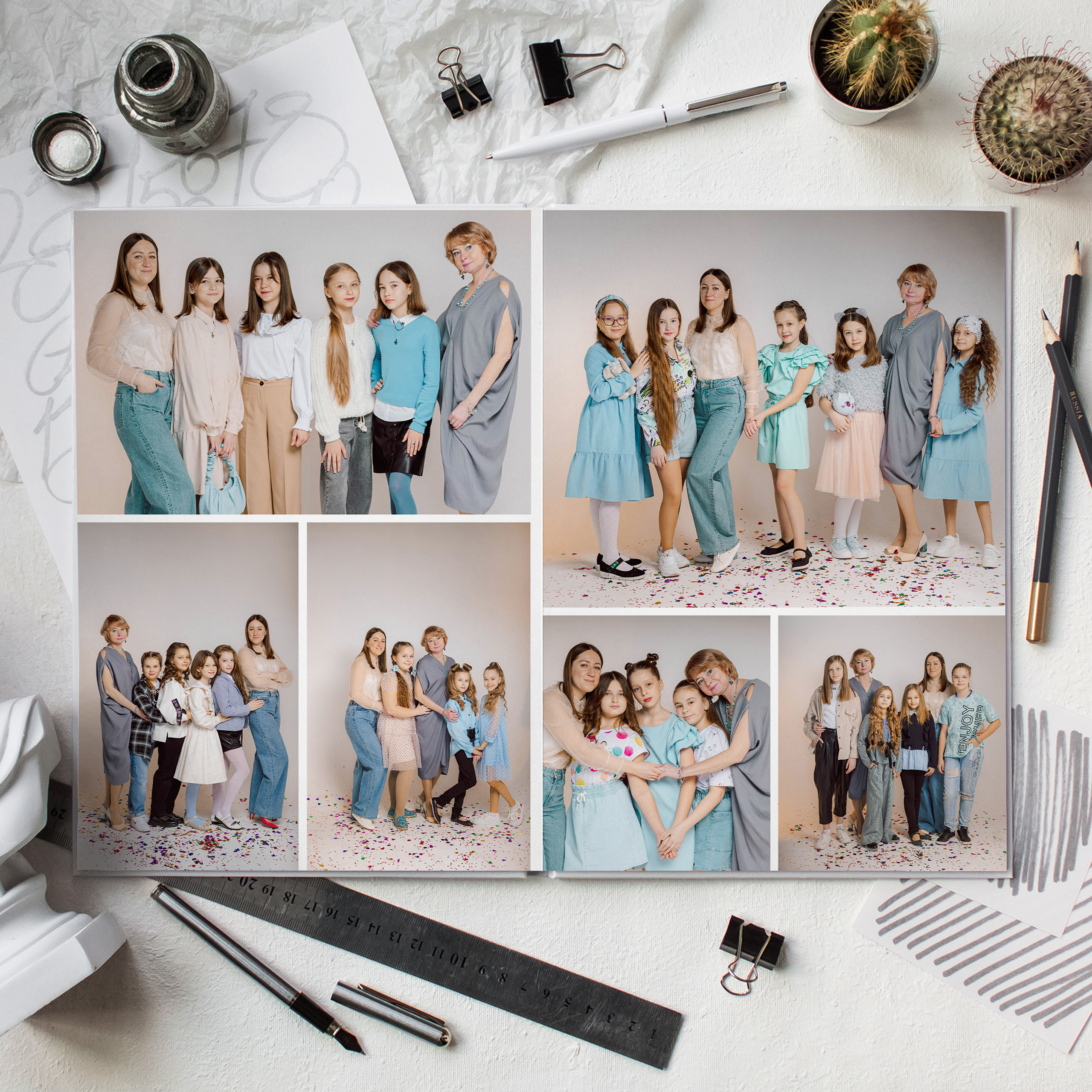 Выпускные альбомы для 4 классов. Семейный и детский фотограф в Туле