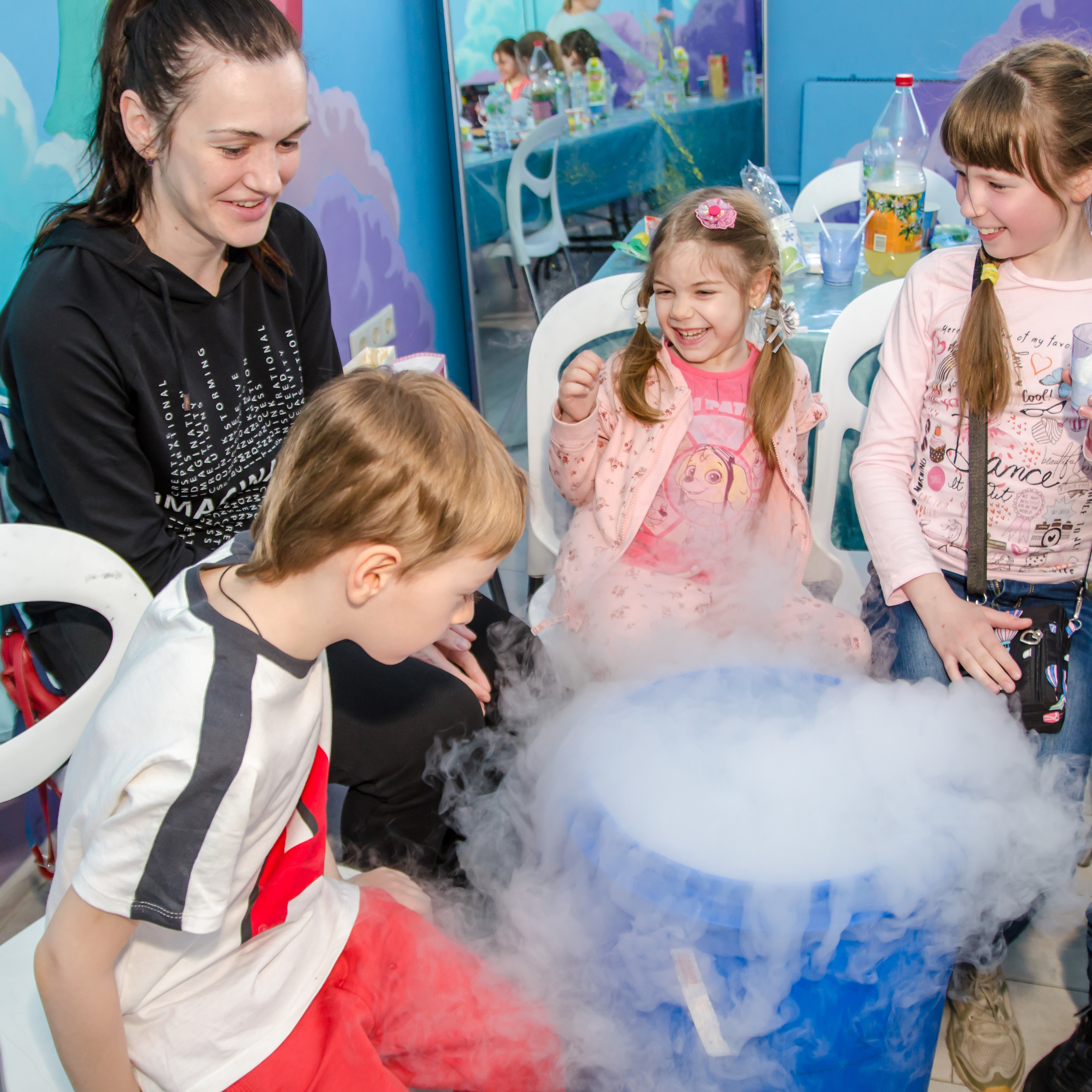 Детское шоу с жидким азотом