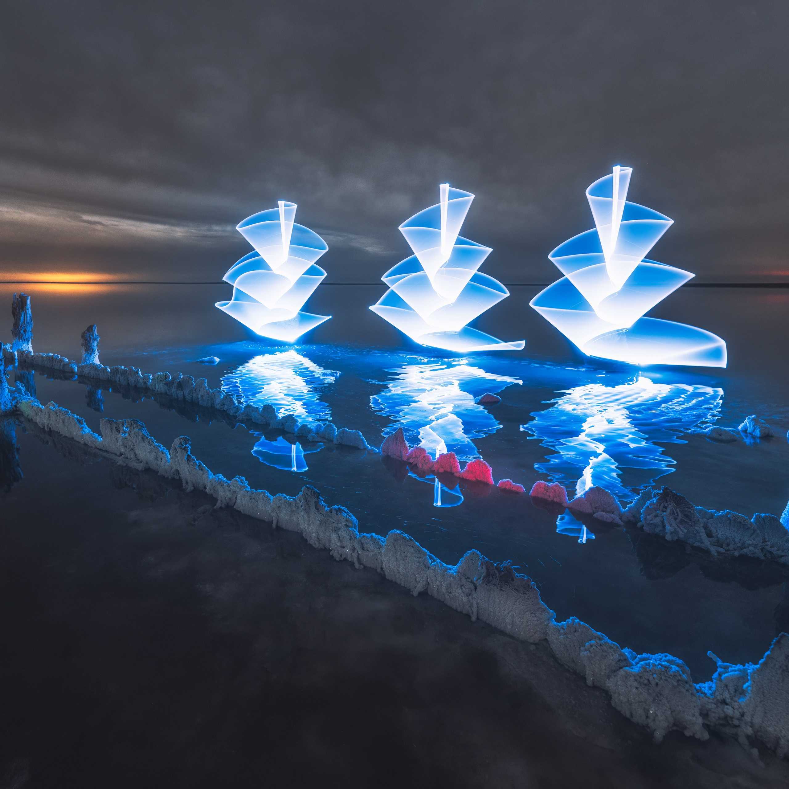 Соленое озеро Эльтон. Фризлайт. Июнь