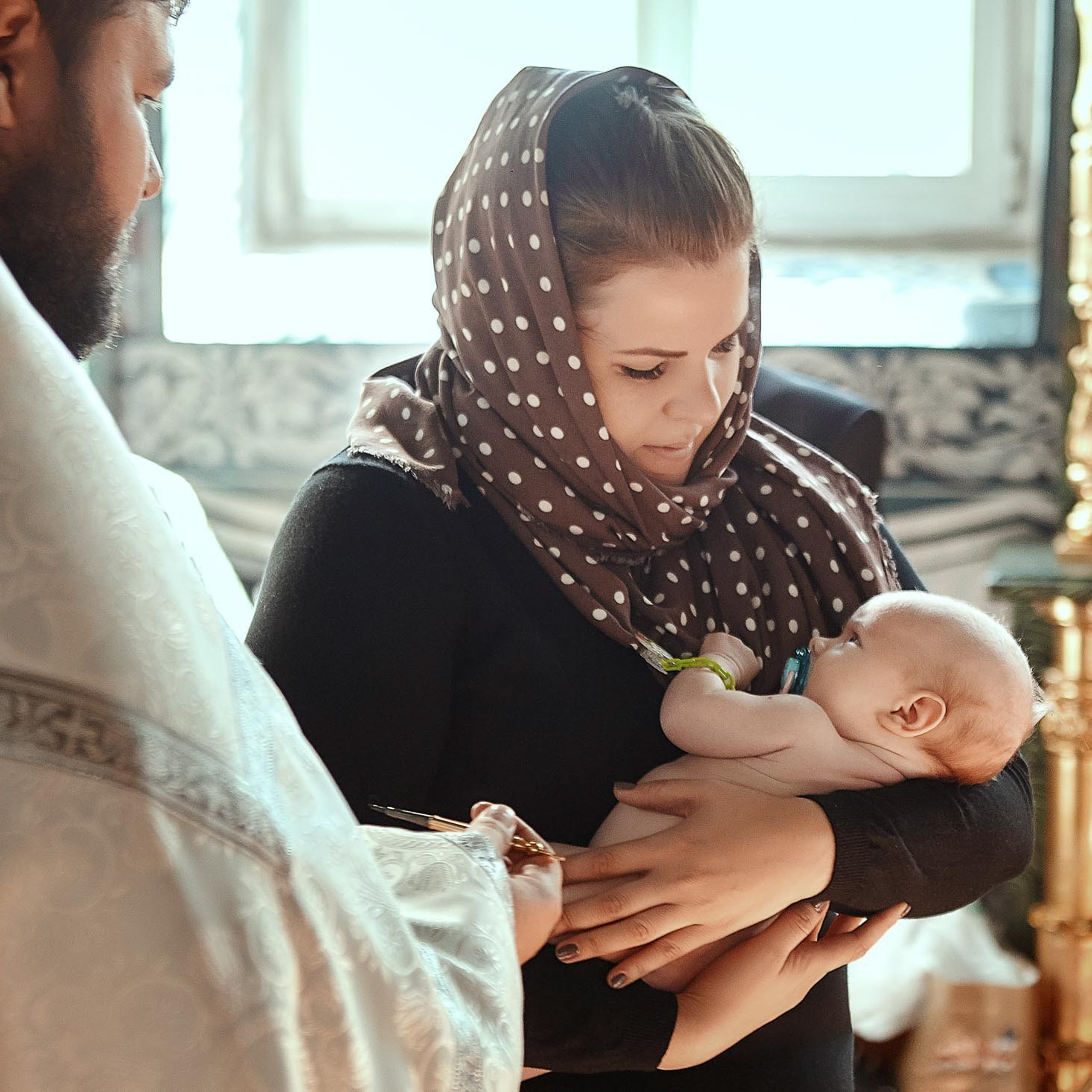 Фотосессия крещения. Фотограф Константин Калачёв