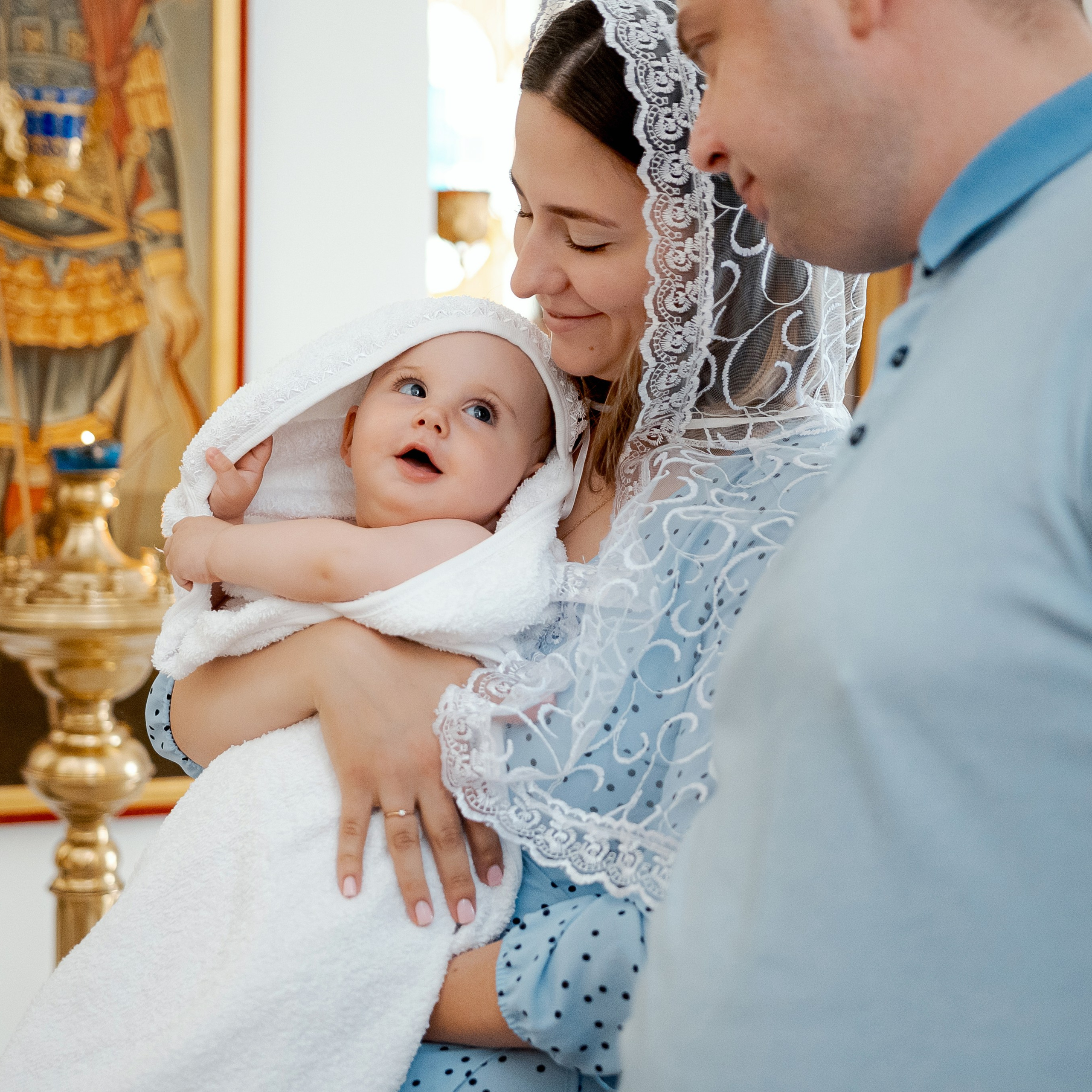 Фотосессия крещения. Фотограф Константин Калачёв