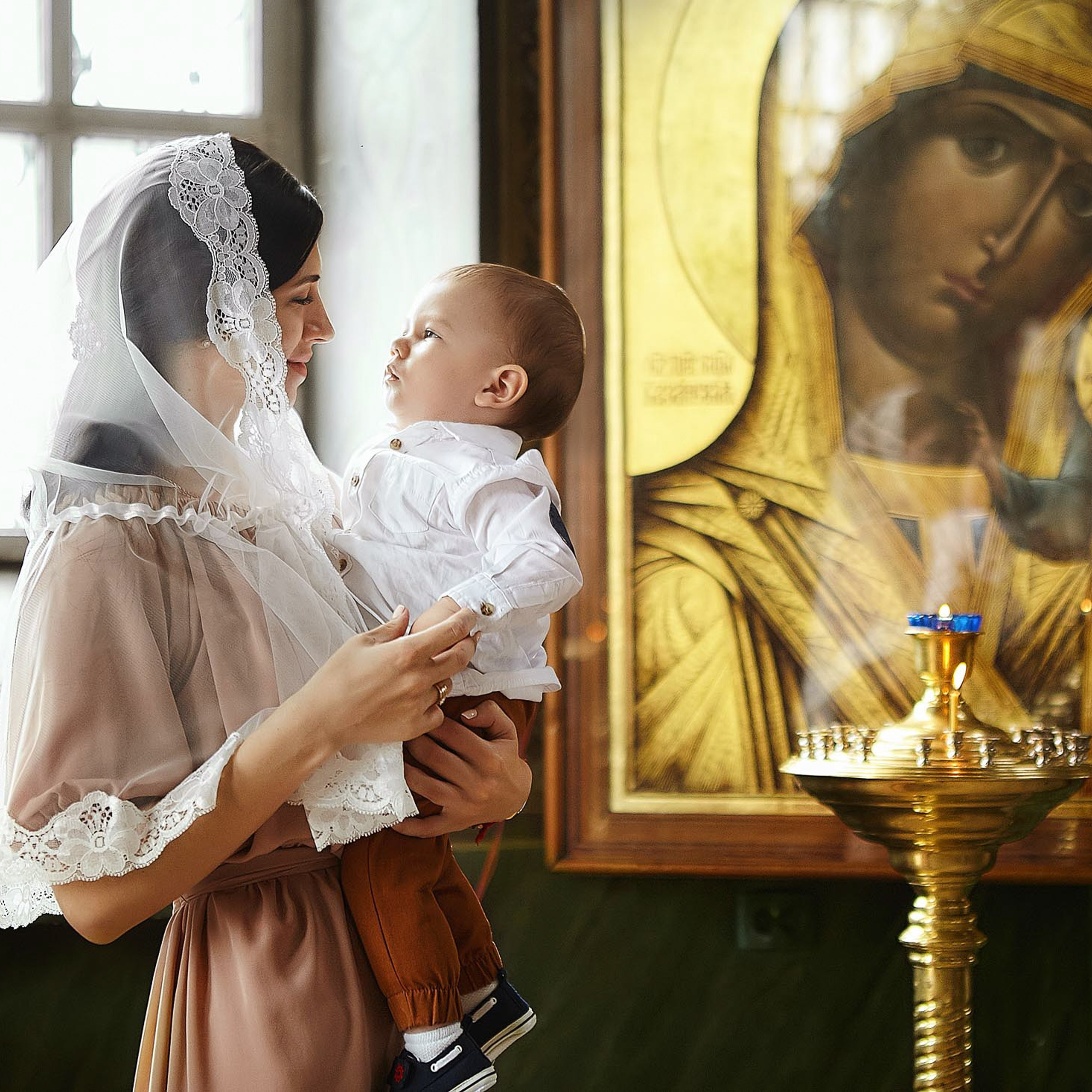 Фотосессия крещения. Фотограф Константин Калачёв