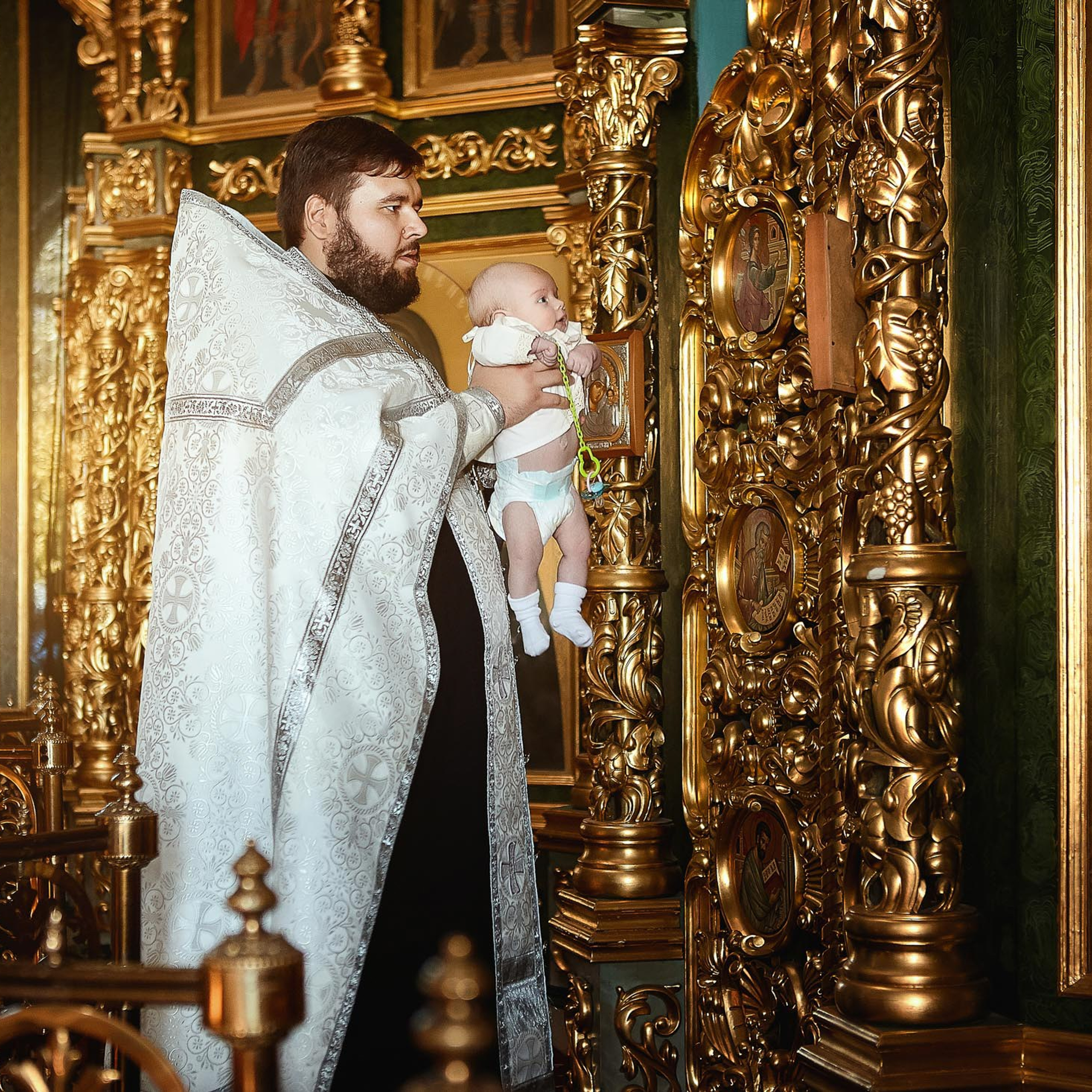 Фотосессия крещения. Фотограф Константин Калачёв