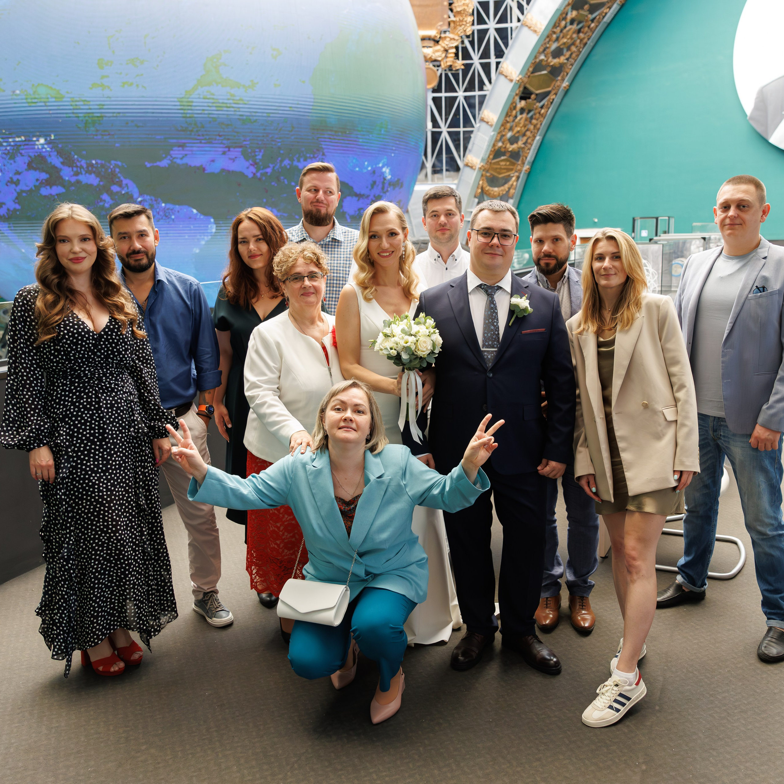 Регистрация брака в павильоне Космос на ВДНХ. Свадебный фотограф Москва и МО Сергей Киржаев