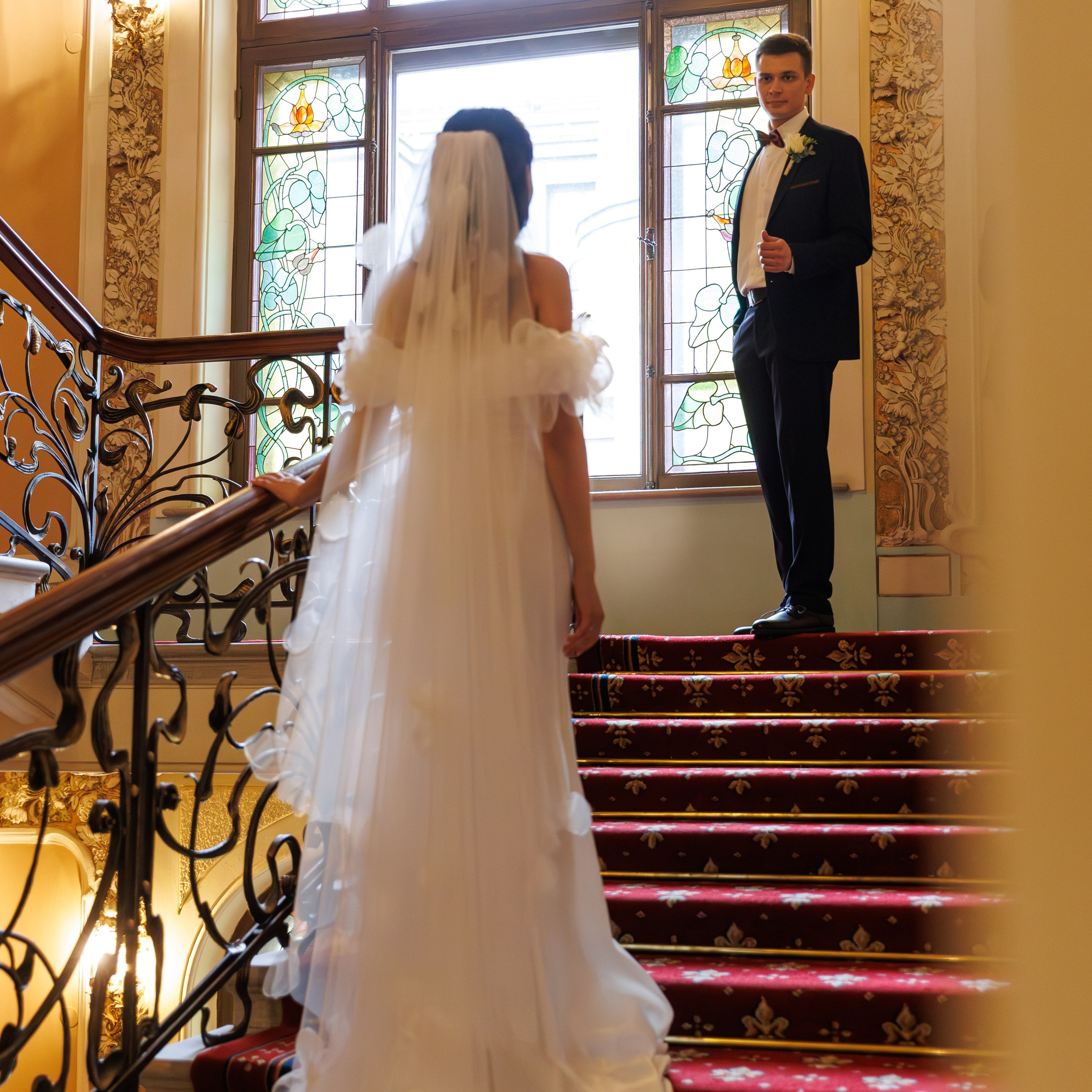 Свадебная фотосессия в гостинице Националь. Свадебный фотограф Москва и МО Сергей Киржаев