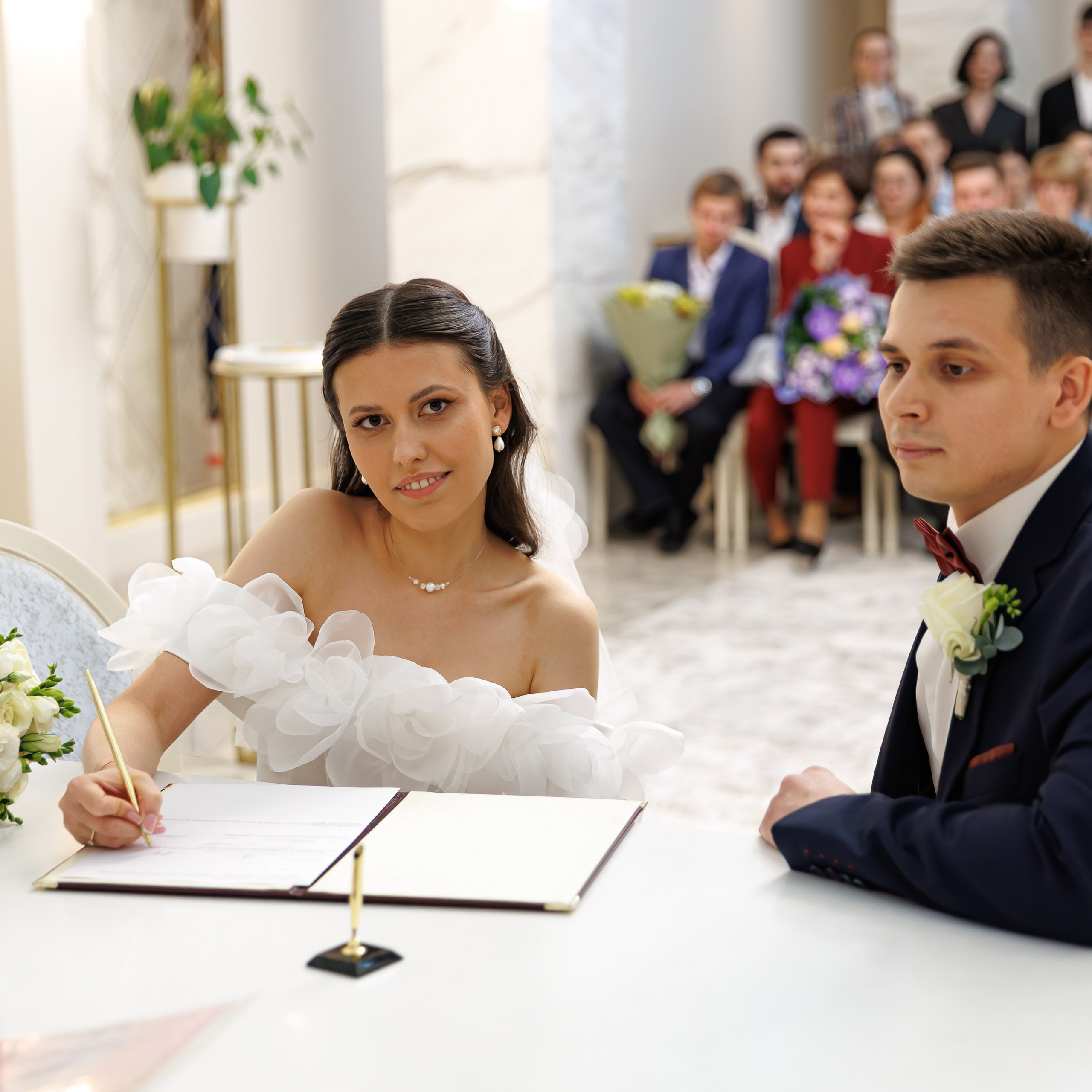 Дворец бракосочетания 4: регистрация брака, фото. Свадебный фотограф Москва и МО Сергей Киржаев