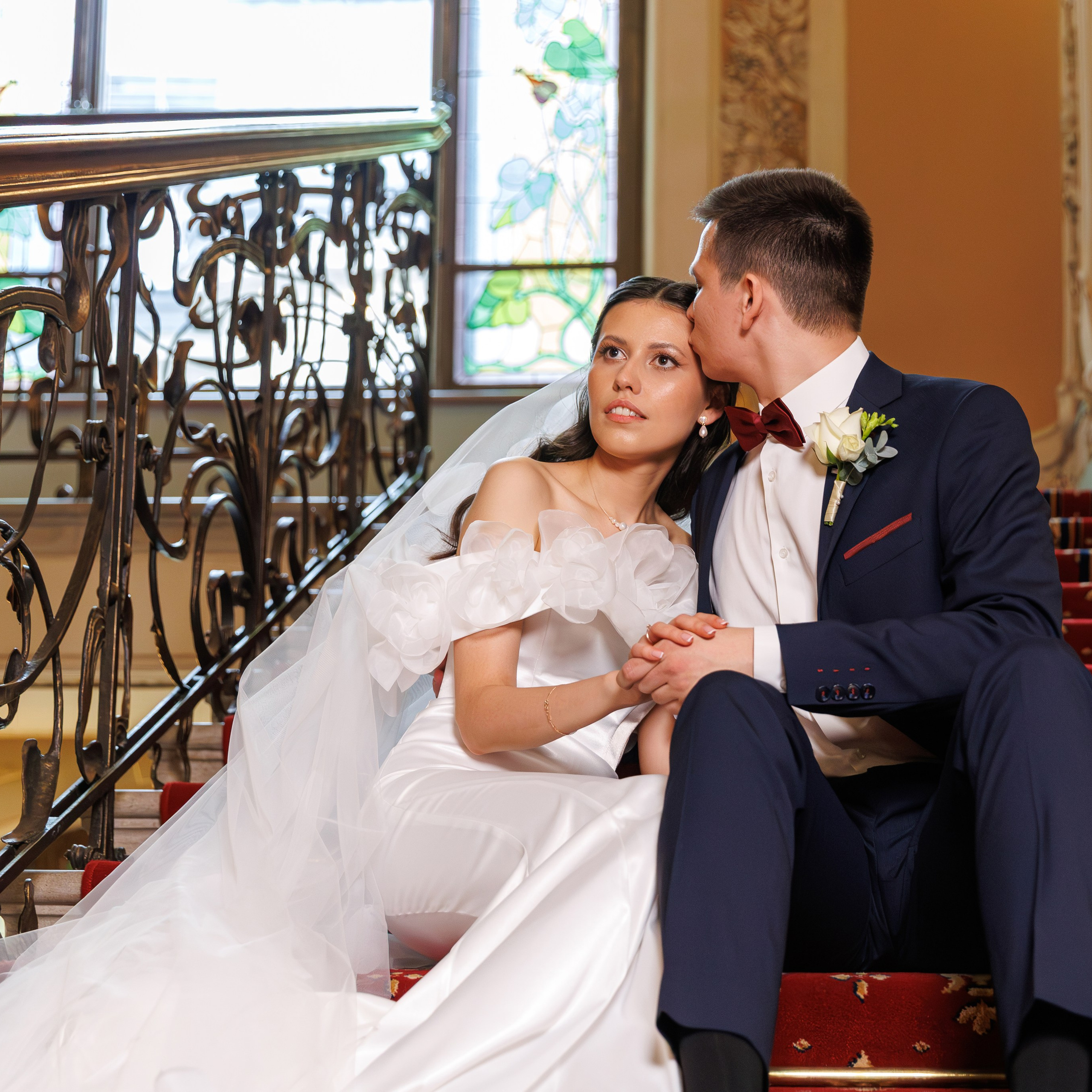 Свадебная фотосессия в гостинице Националь. Свадебный фотограф Москва и МО Сергей Киржаев