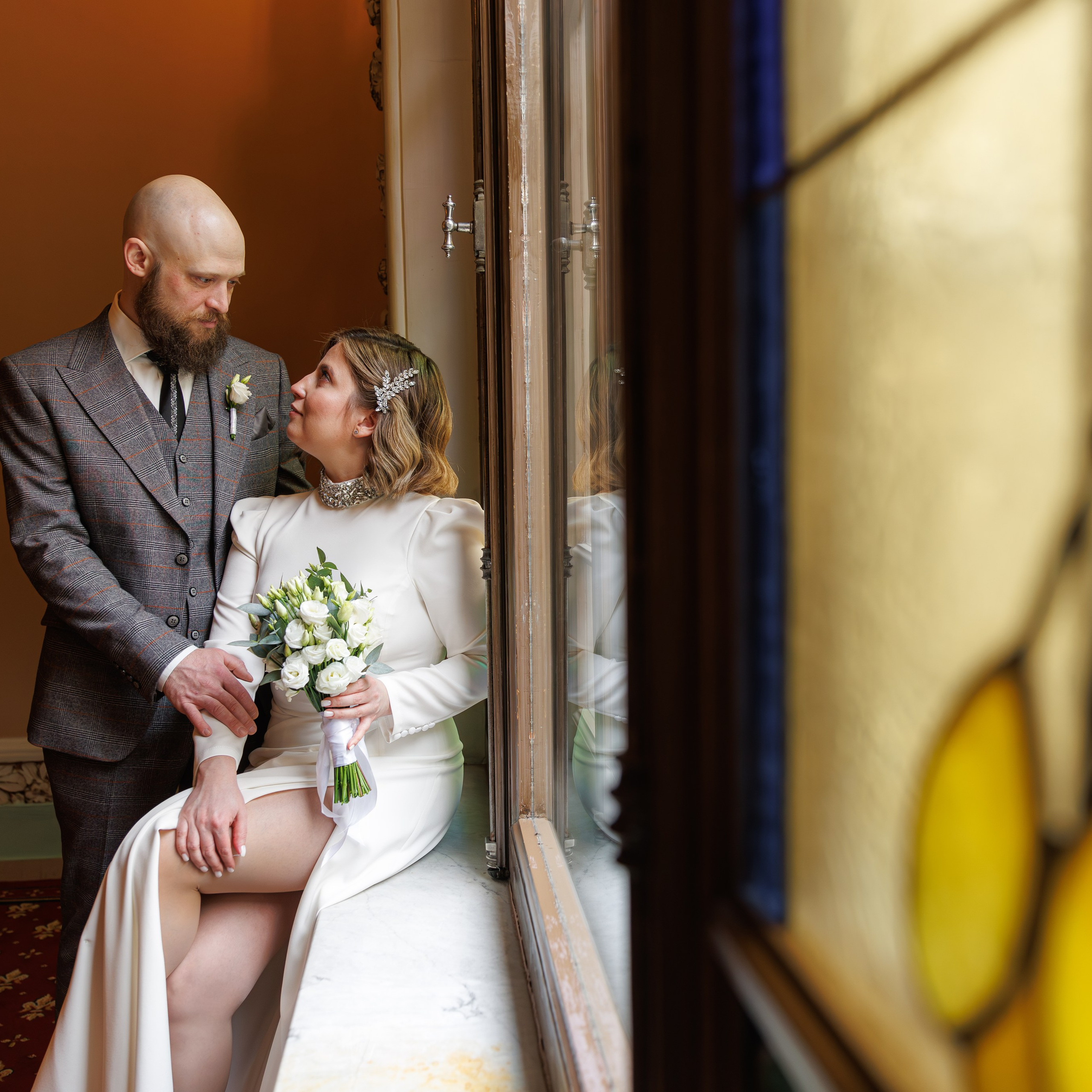 Свадебная фотосессия в гостинице Националь. Свадебный фотограф Москва и МО Сергей Киржаев