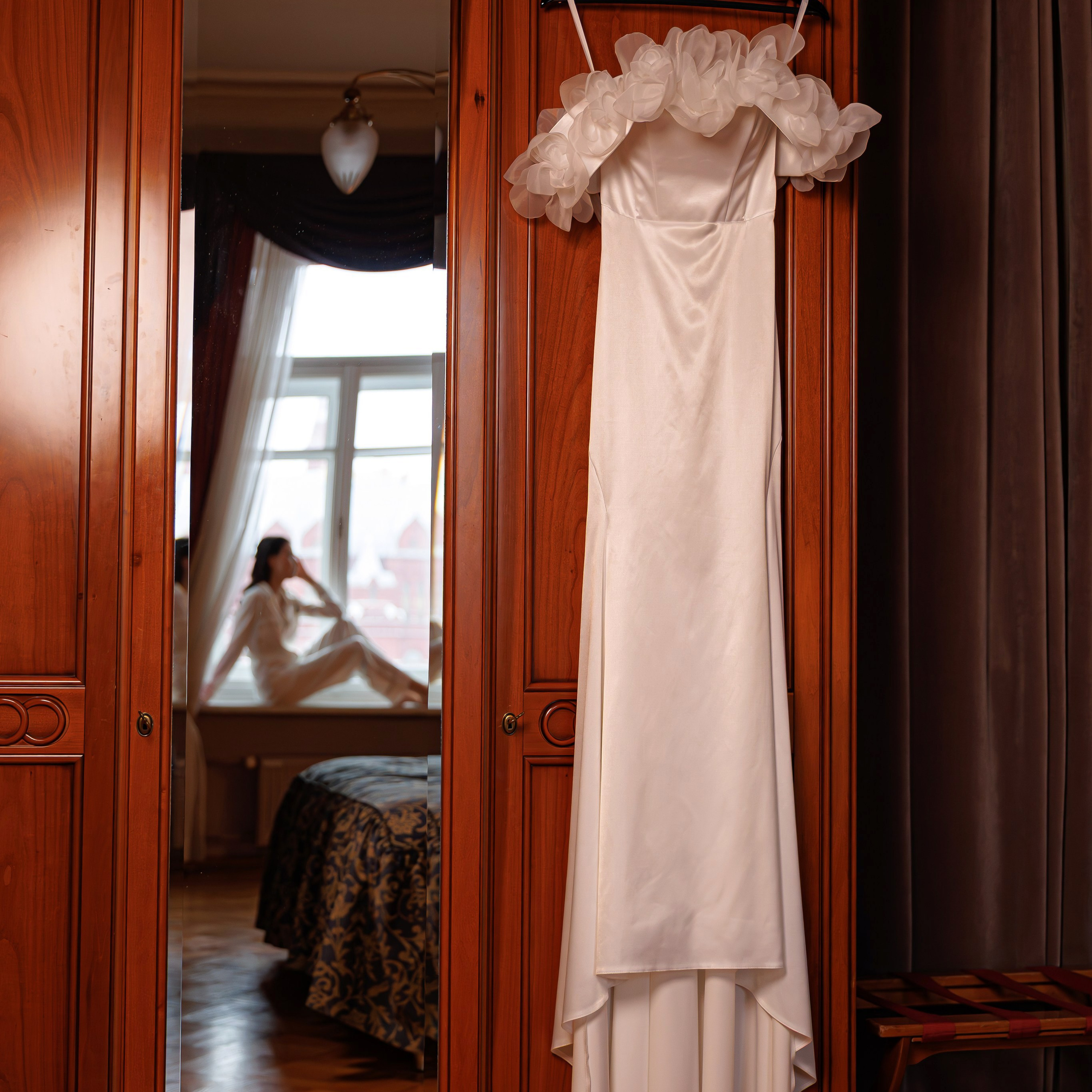 Свадебная фотосессия в гостинице Националь. Свадебный фотограф Москва и МО Сергей Киржаев