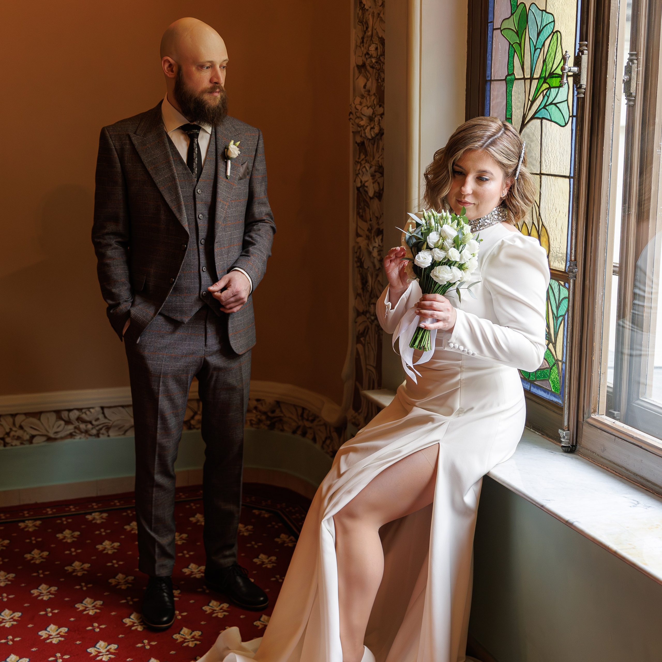 Свадебная фотосессия в гостинице Националь. Свадебный фотограф Москва и МО Сергей Киржаев