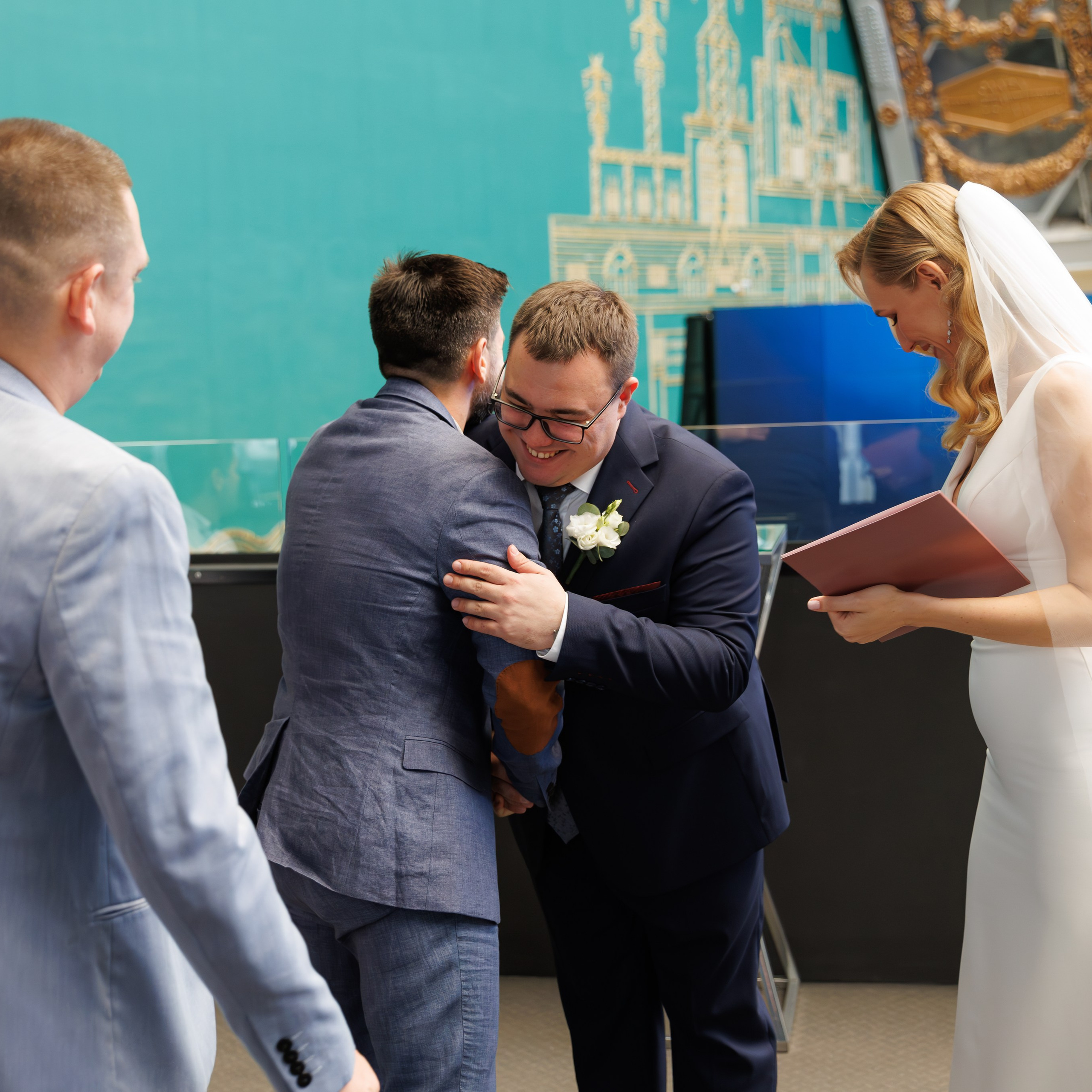 Регистрация брака в павильоне Космос на ВДНХ. Свадебный фотограф Москва и МО Сергей Киржаев