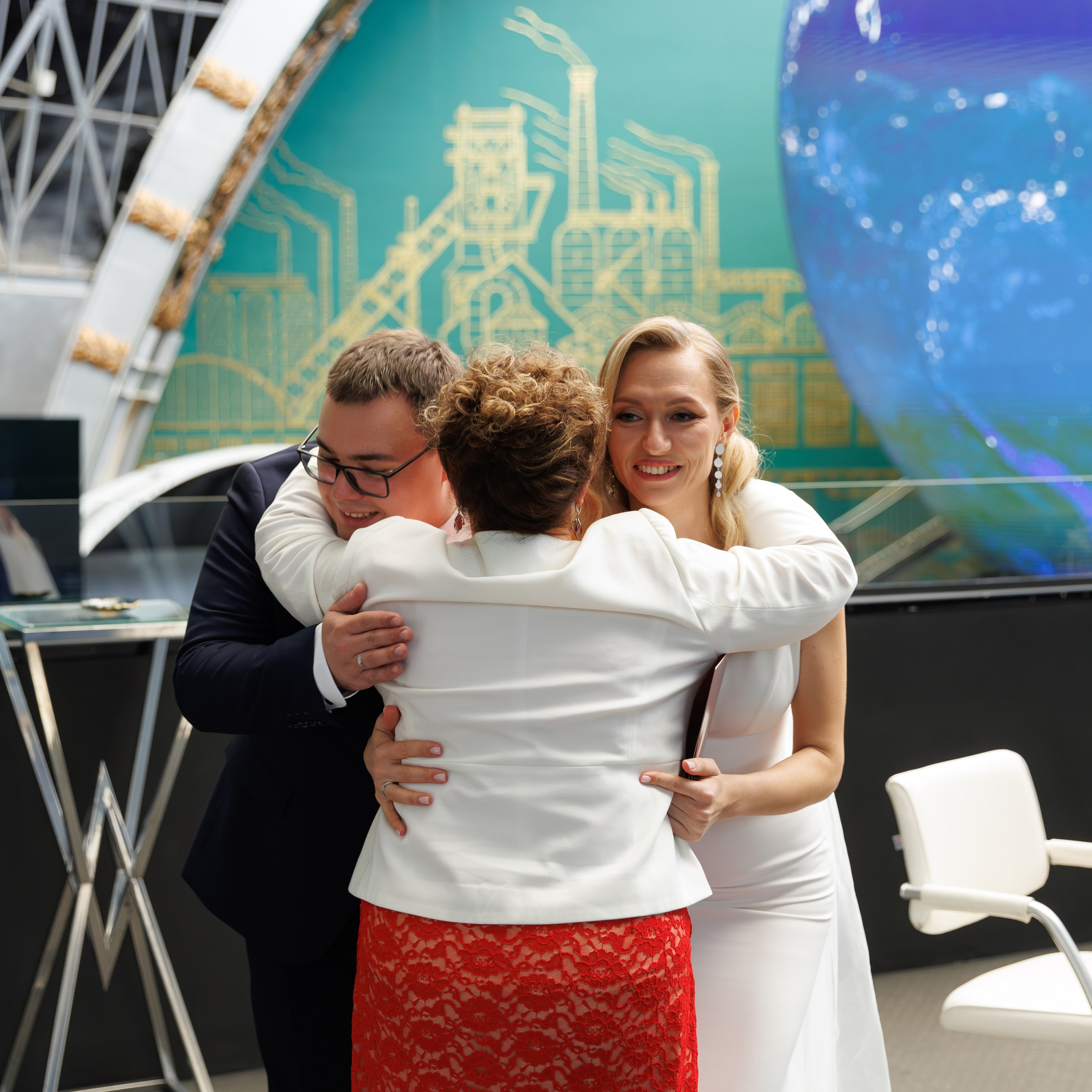 Регистрация брака в павильоне Космос на ВДНХ. Свадебный фотограф Москва и МО Сергей Киржаев