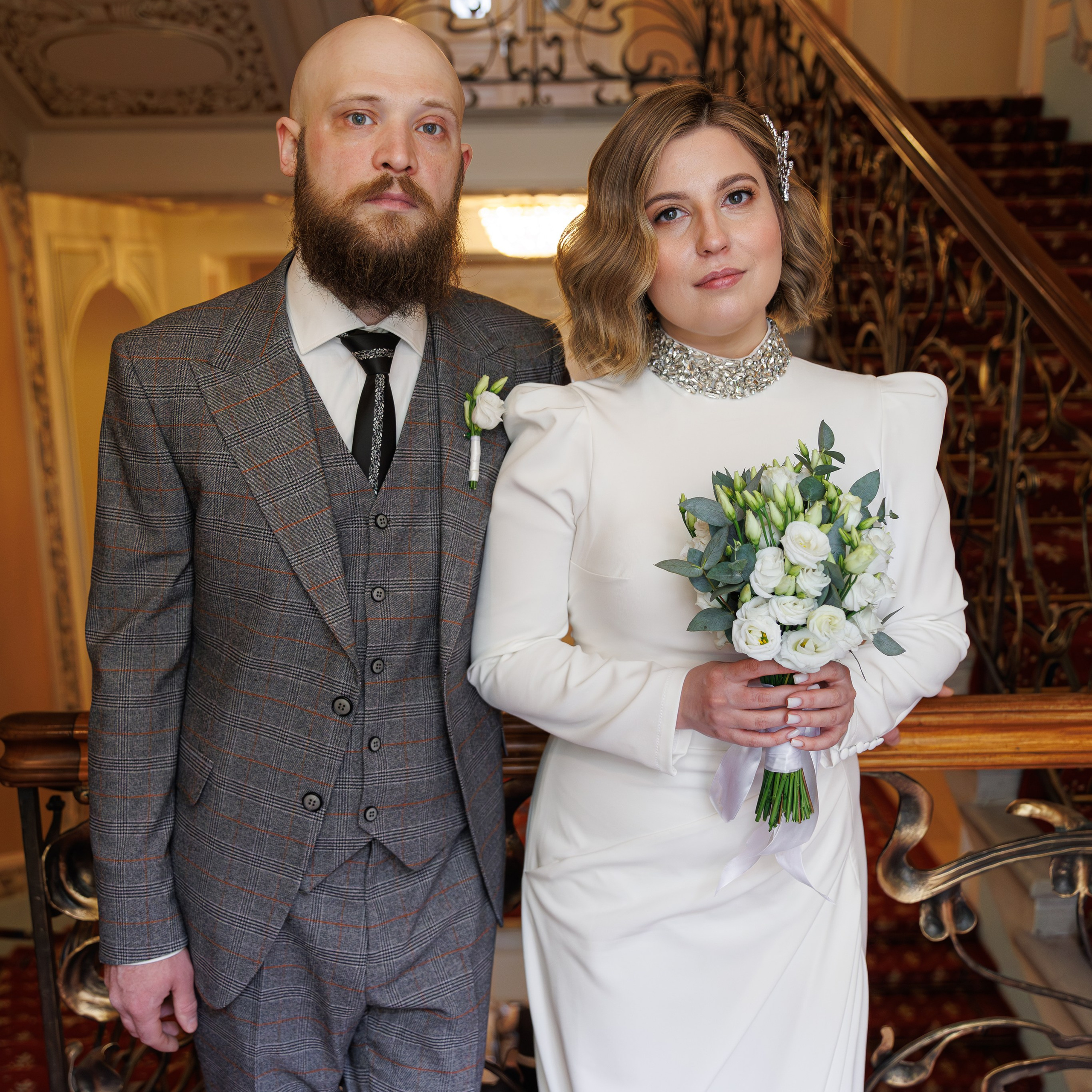 Свадебная фотосессия в гостинице Националь. Свадебный фотограф Москва и МО Сергей Киржаев