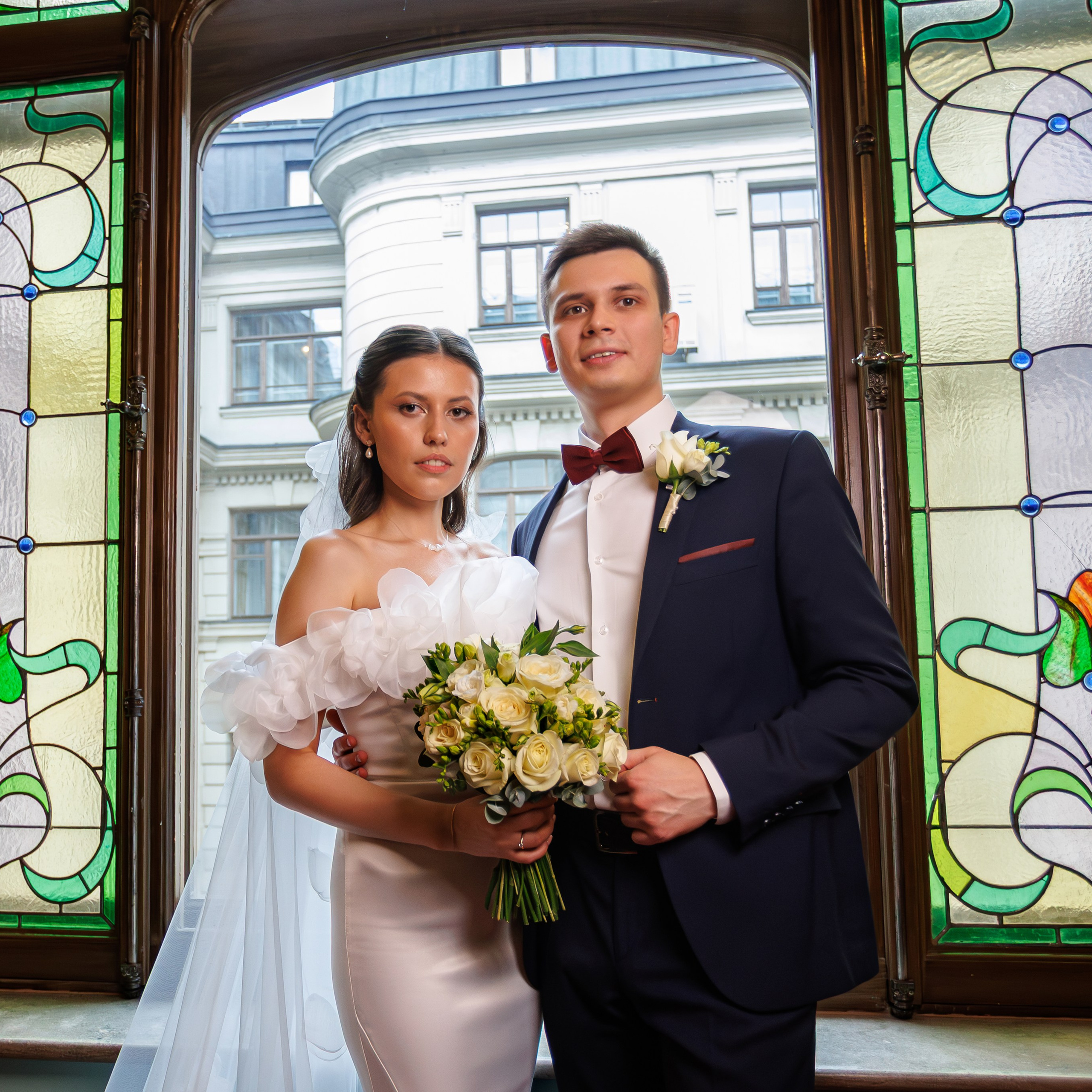 Свадебная фотосессия в гостинице Националь. Свадебный фотограф Москва и МО Сергей Киржаев