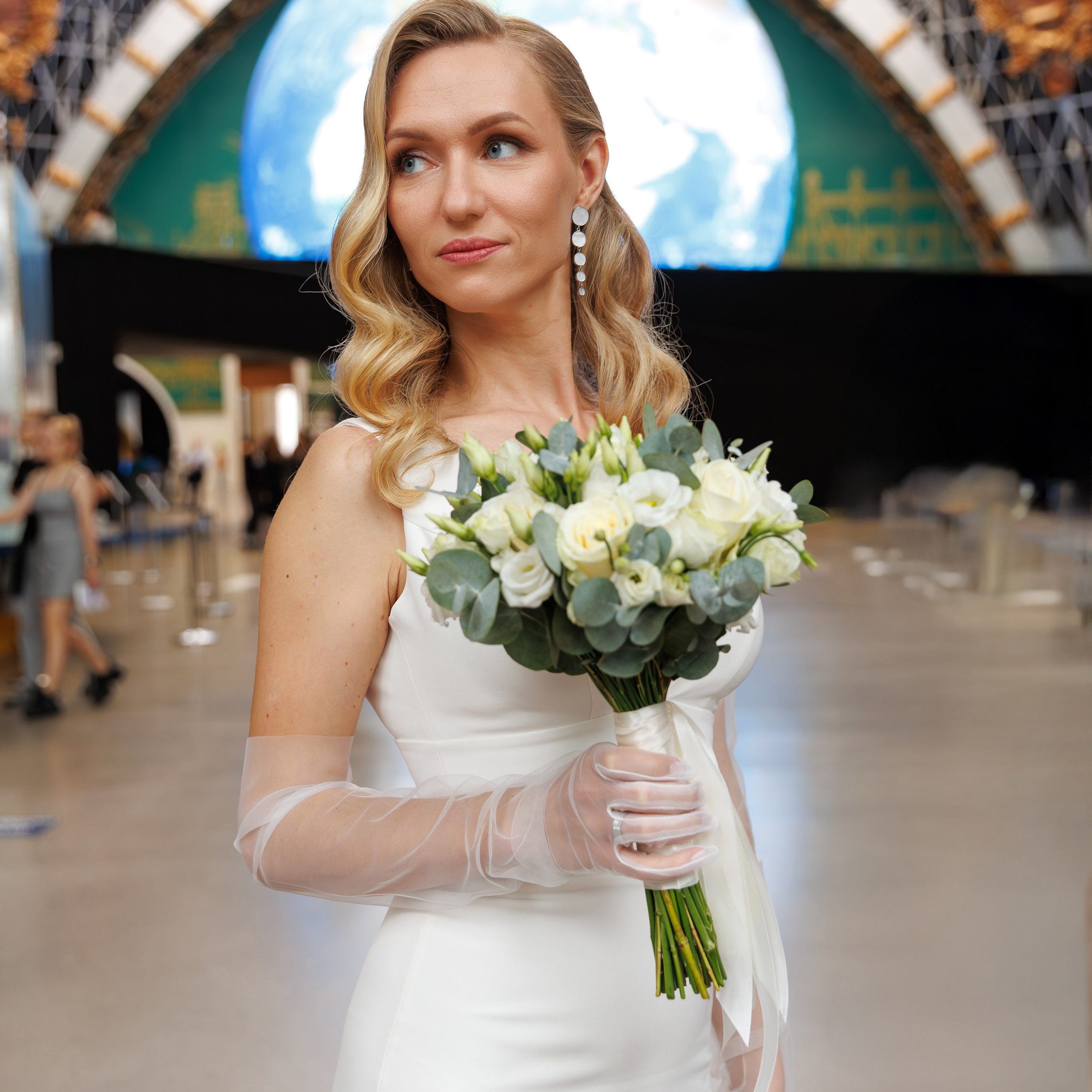 Регистрация брака в павильоне Космос на ВДНХ. Свадебный фотограф Москва и МО Сергей Киржаев