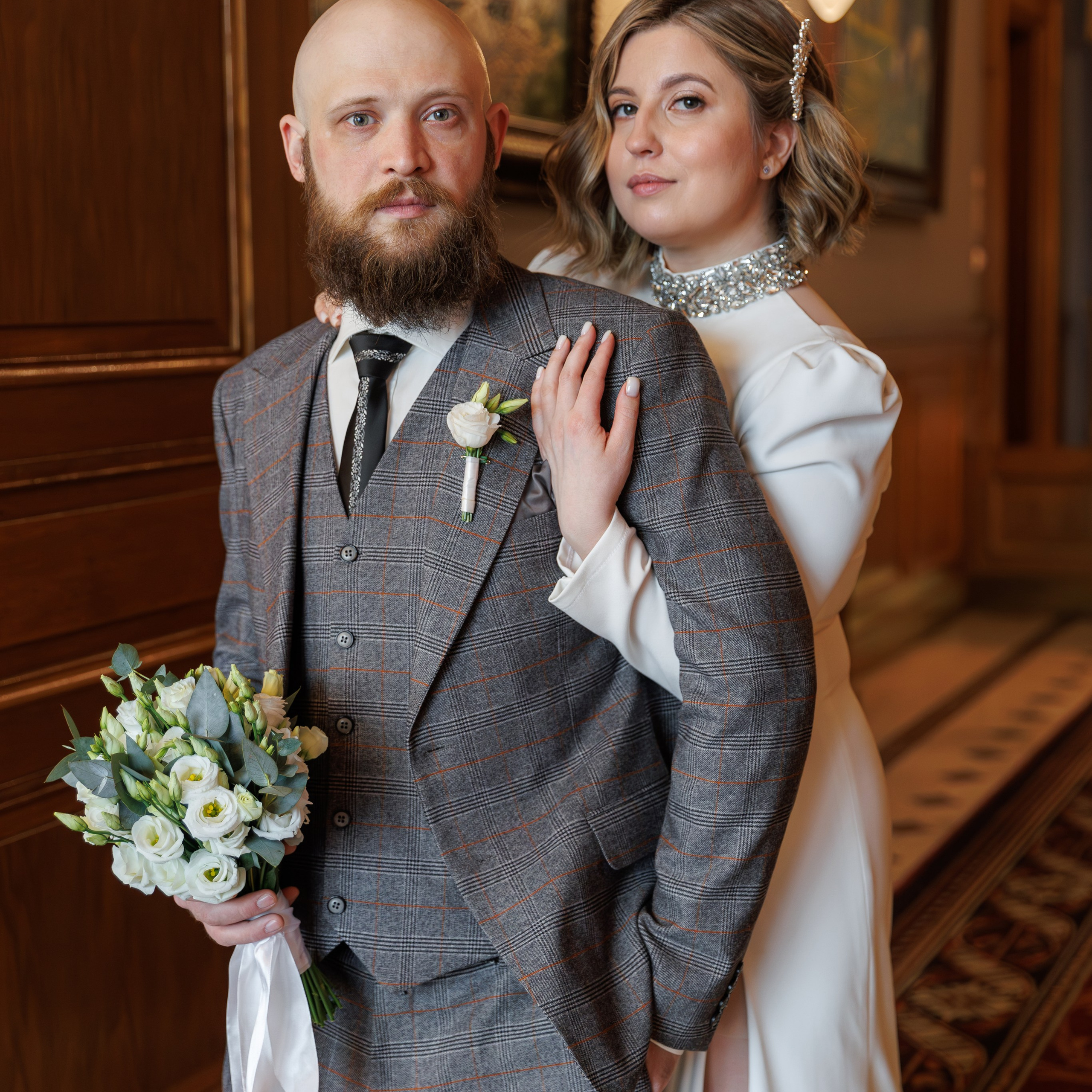 Свадебная фотосессия в гостинице Националь. Свадебный фотограф Москва и МО Сергей Киржаев