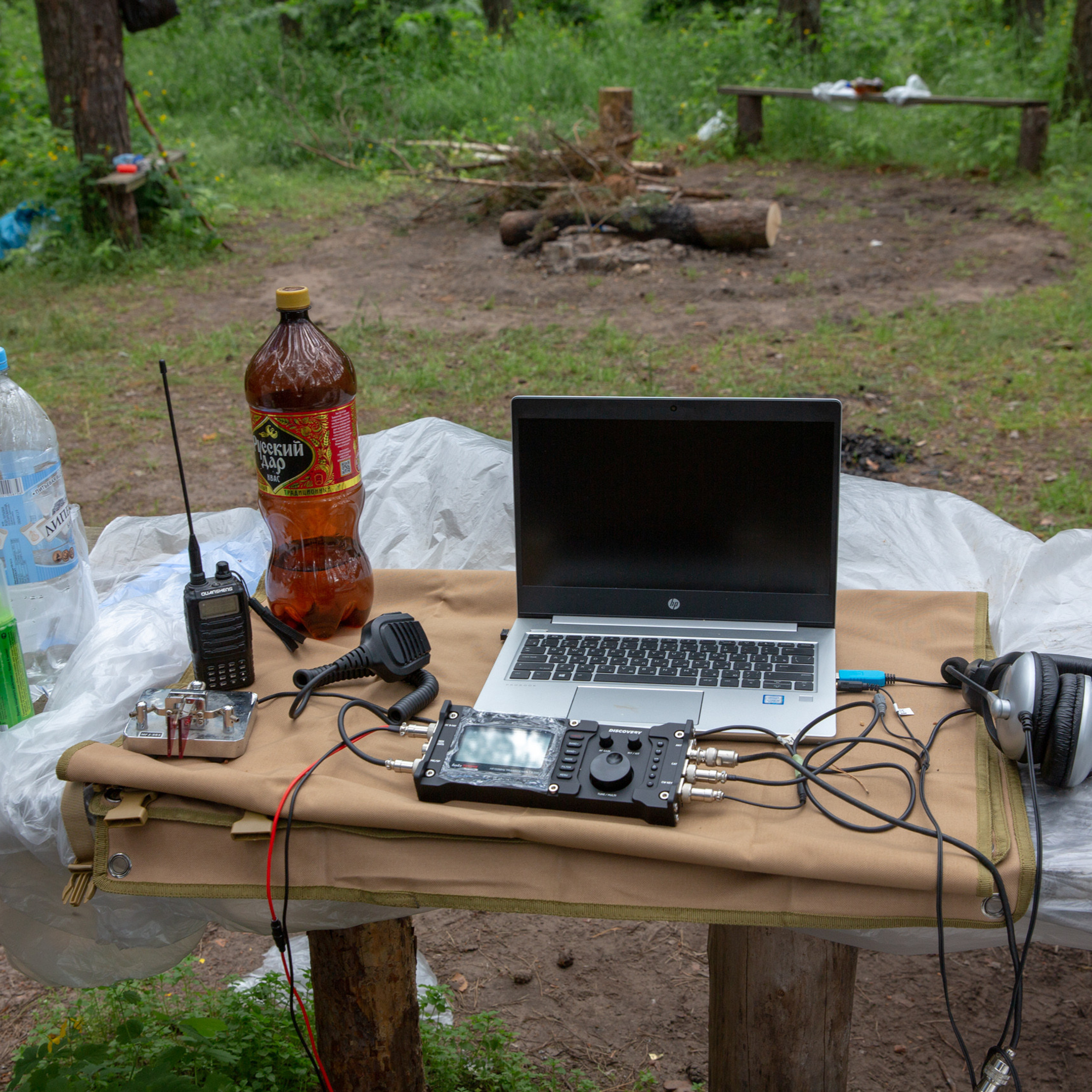 Полевое рабочие место радиолюбителя, фестиваль «Святое озеро 2021» R3YF, Брянская область