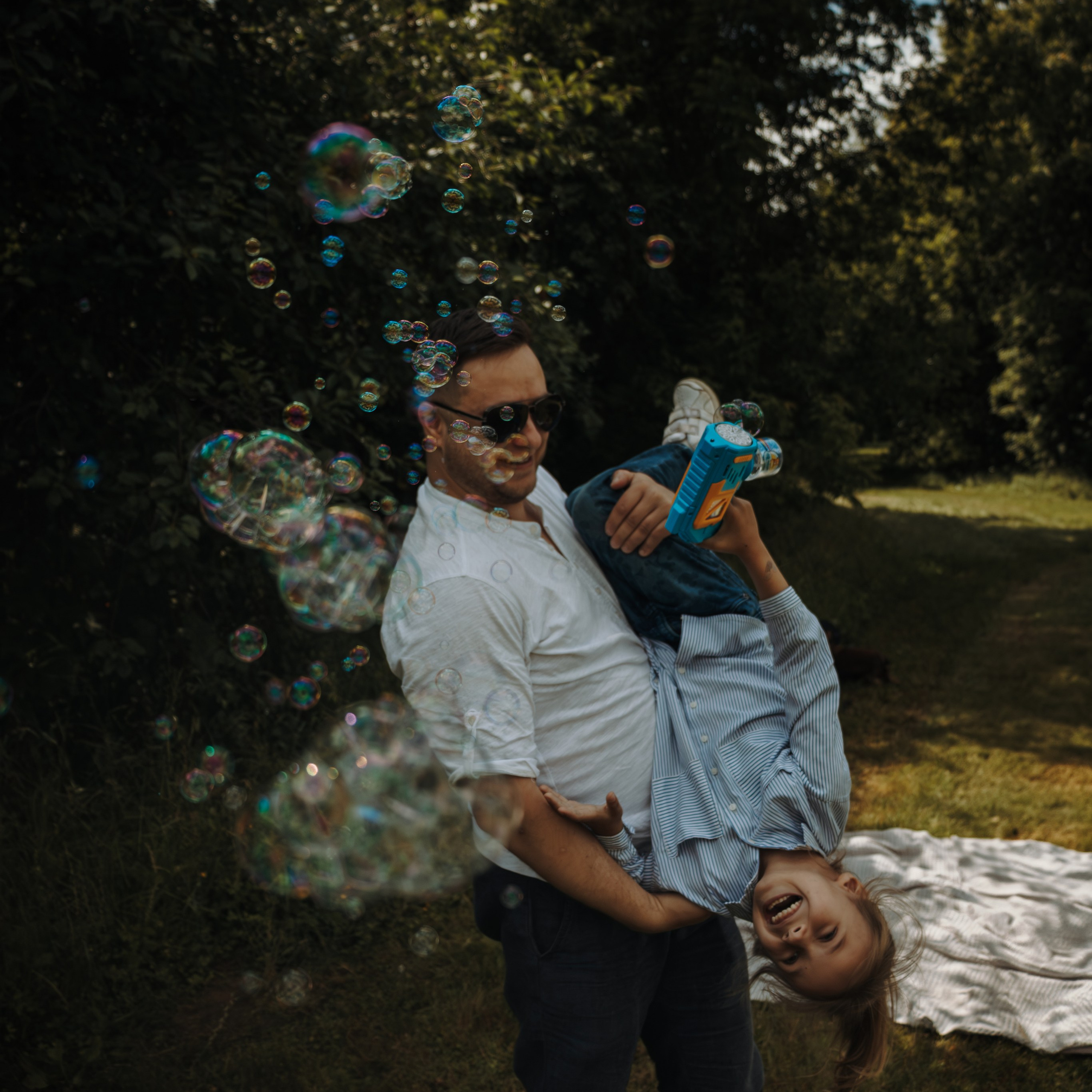 Веселая фотосессия для папы и дочки в Москве