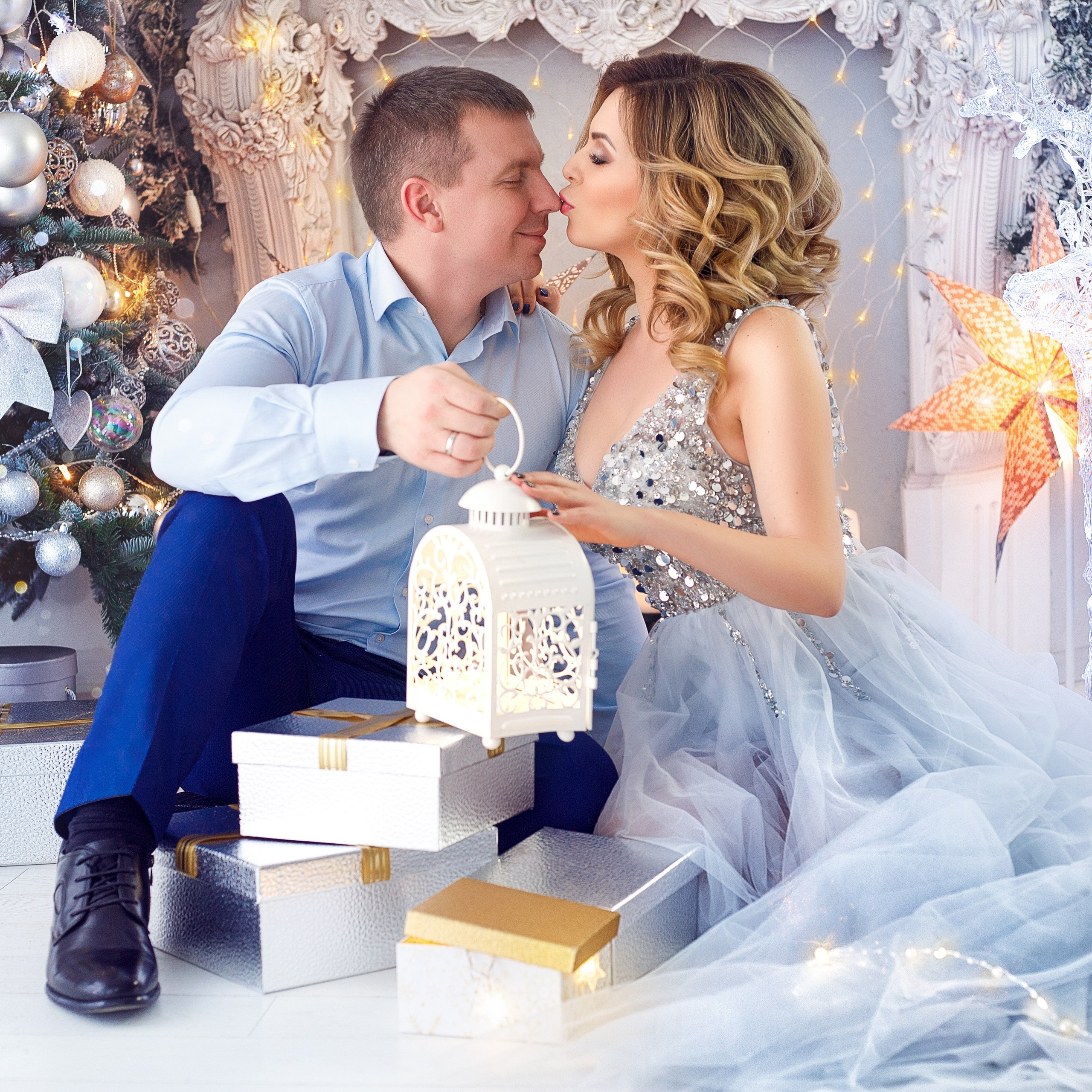 Новогодняя семейная фотосессия Москва фотограф Ольга Поторочина