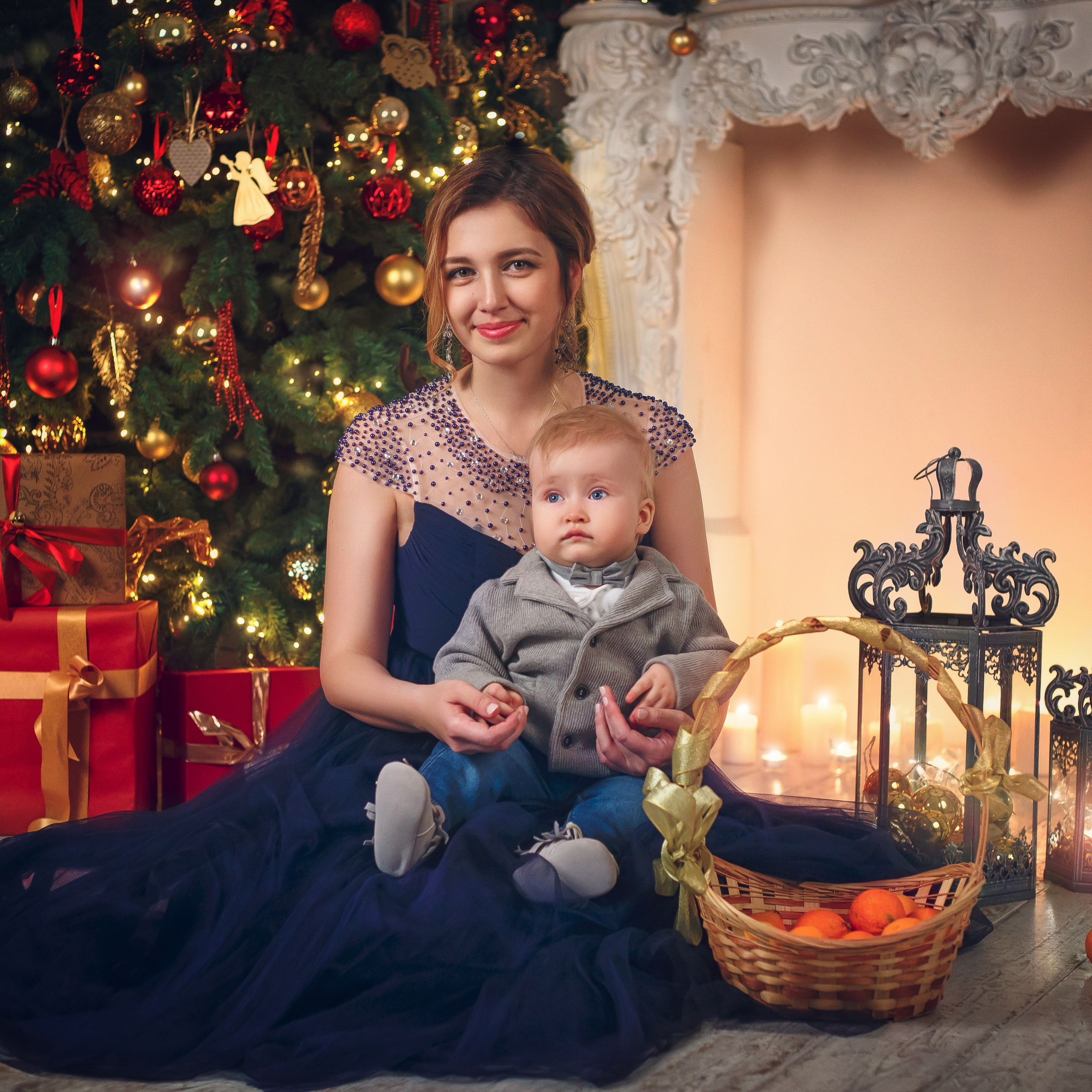 Семейная новогодняя фотосессия в Москве