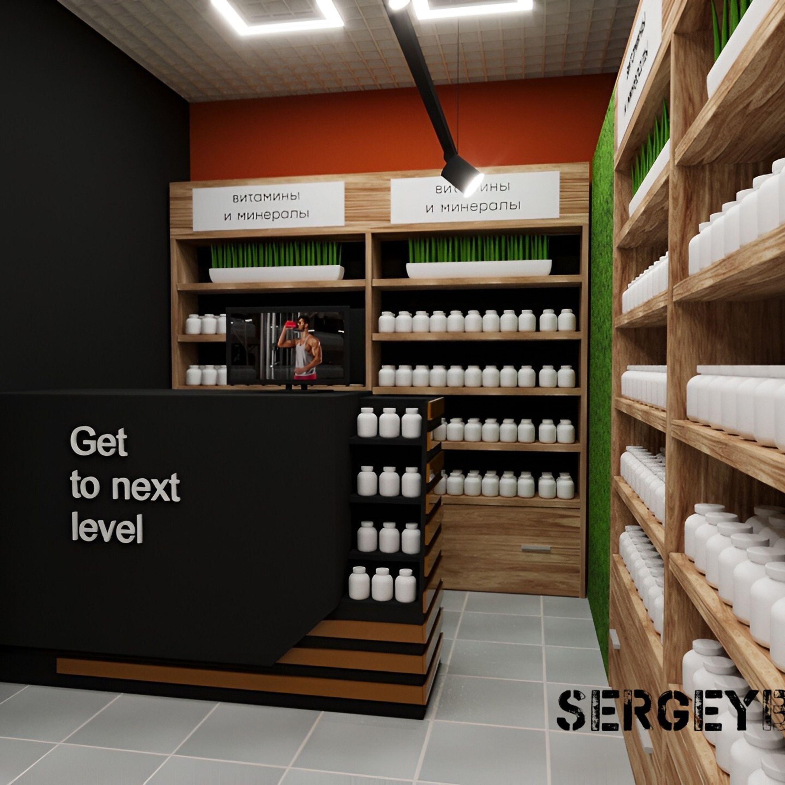 3D визуализация торговой точки, магазина, островка в Перми — заказать услугу