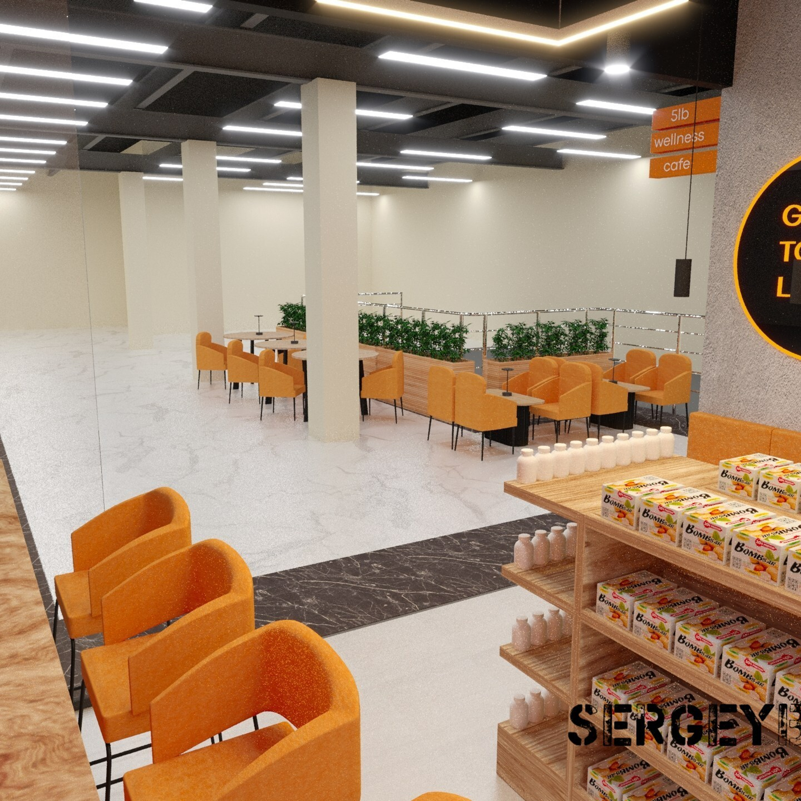 3D визуализация торговой точки, магазина, островка в Астане — заказать услугу