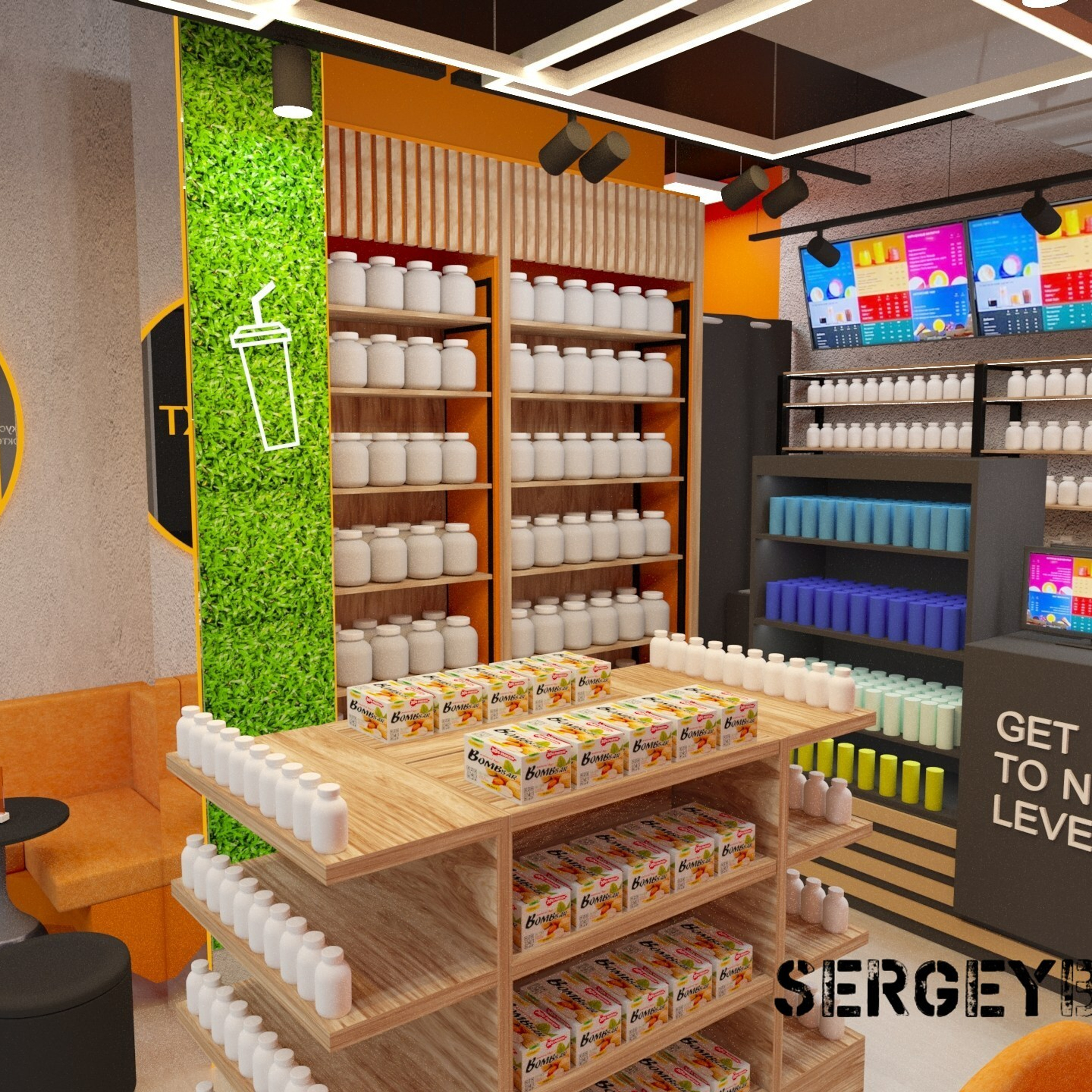 3D визуализация торговой точки, магазина, островка в Перми — заказать услугу