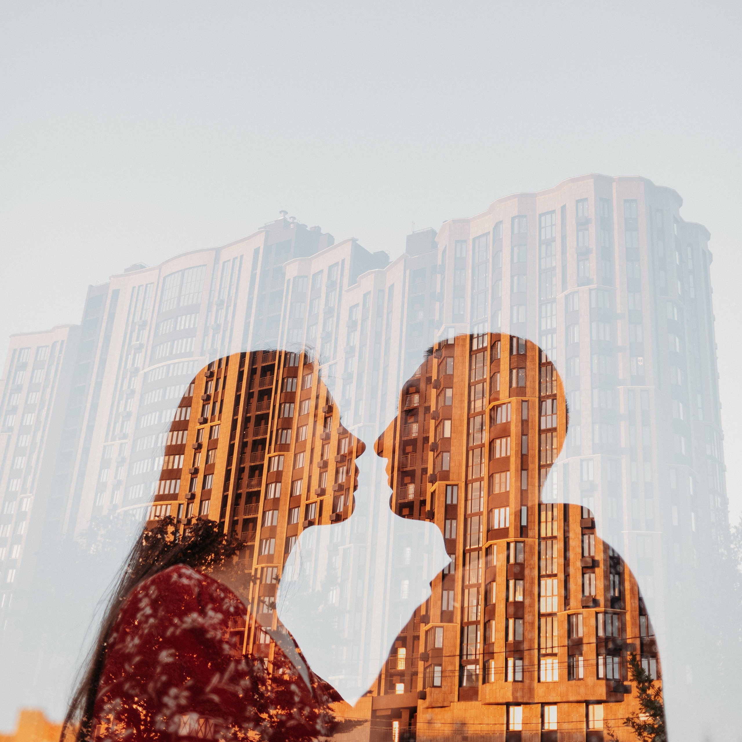 Love story в городе на рассвете