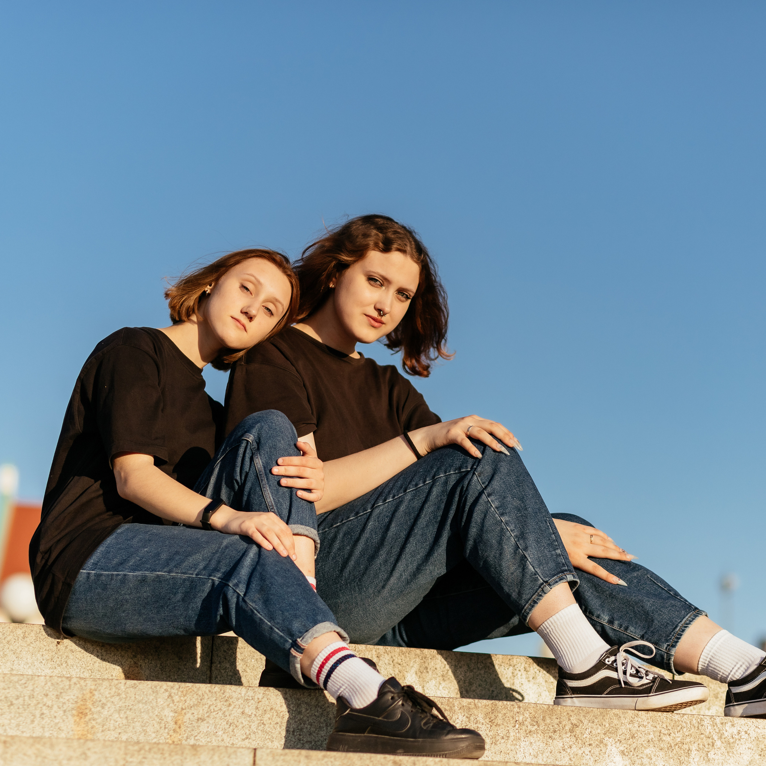 Саша и Лера. Прогулка по вечернему Минску