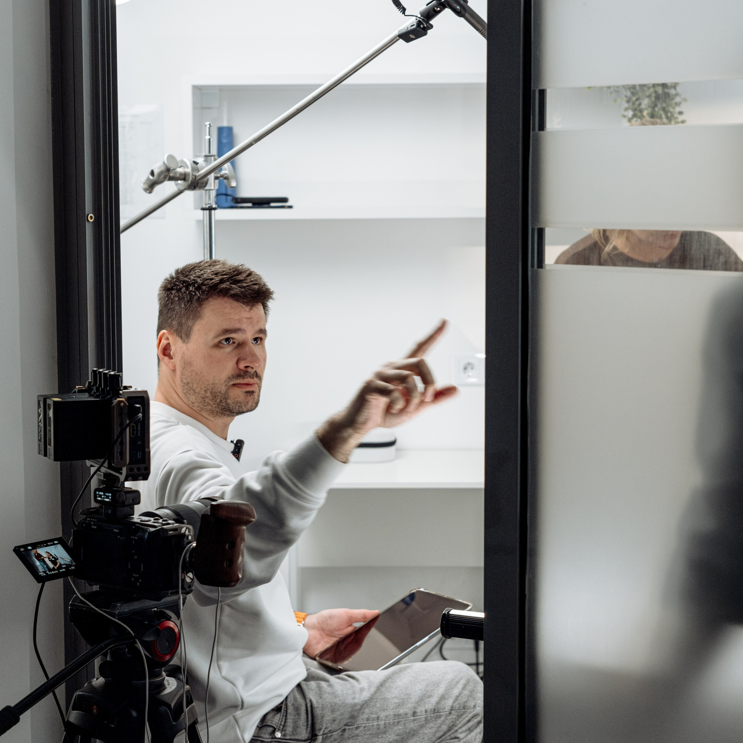 Бэк для Антона Даниленко, видеосъёмка рекламы. Фотограф и видеограф Анна Жагорина