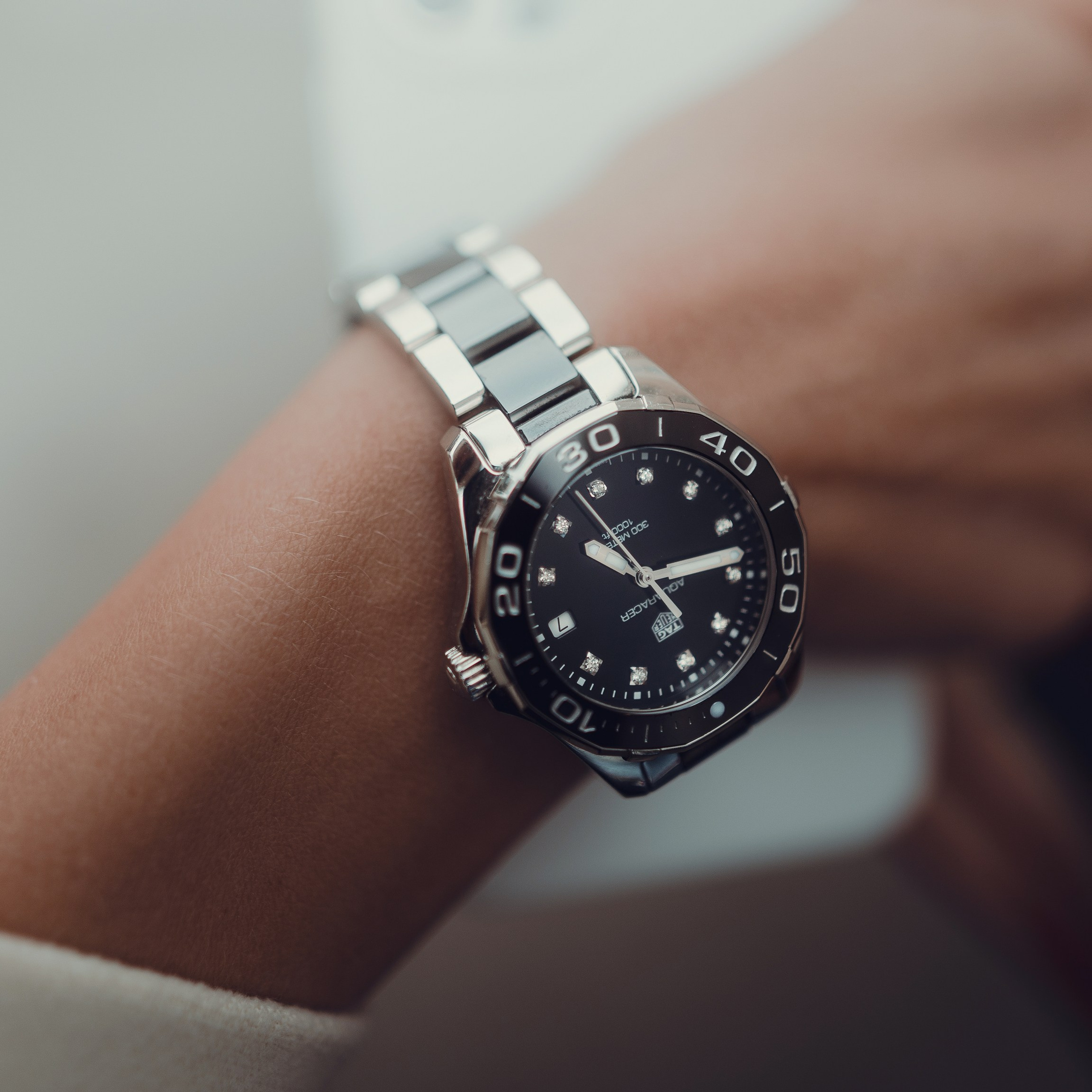 Предметная фотосъемка элитных швейцарских часов Tag Huer