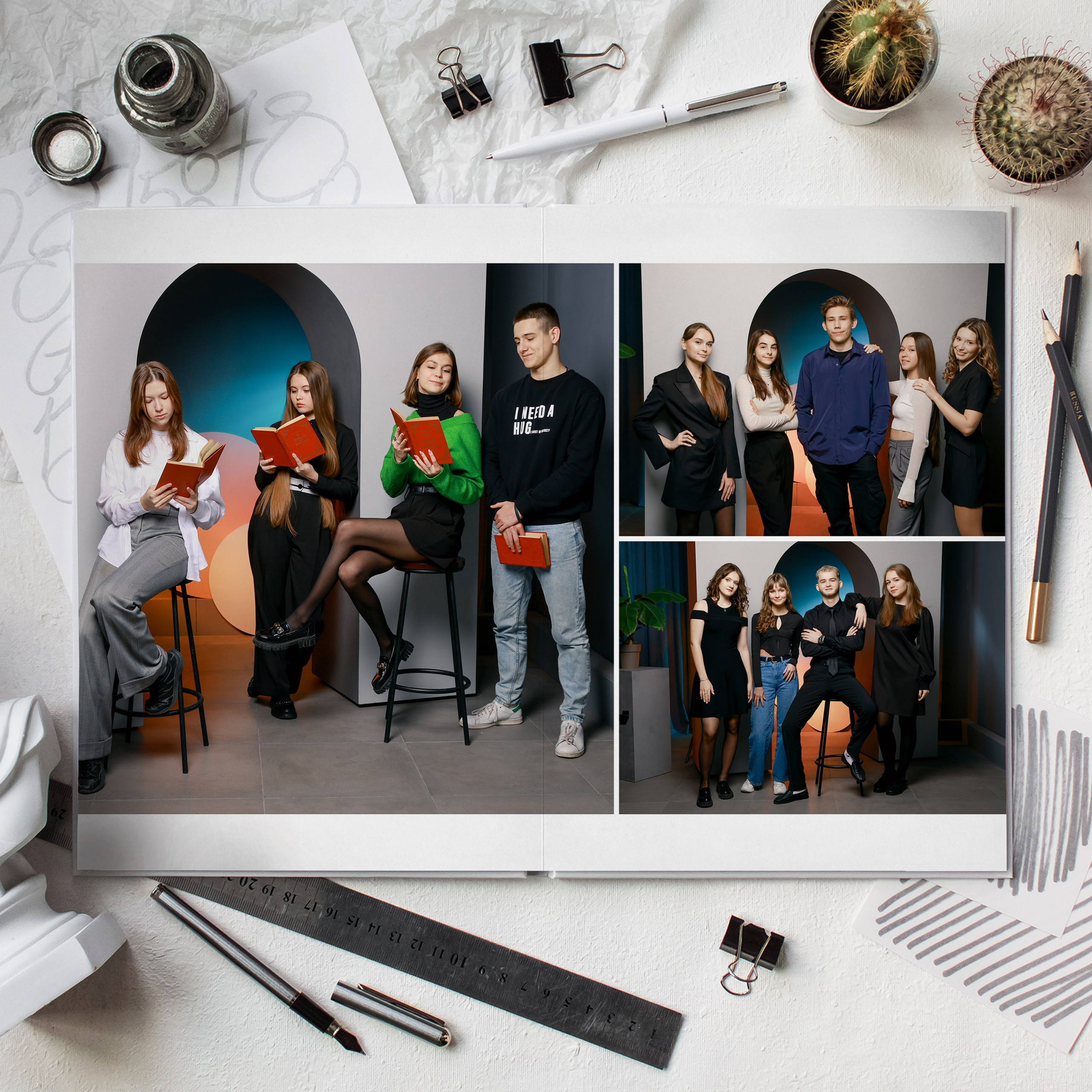 Индивидуальный альбом 8 разворотов. Выпускные альбомы Евгении Виноградовой г. Липецк