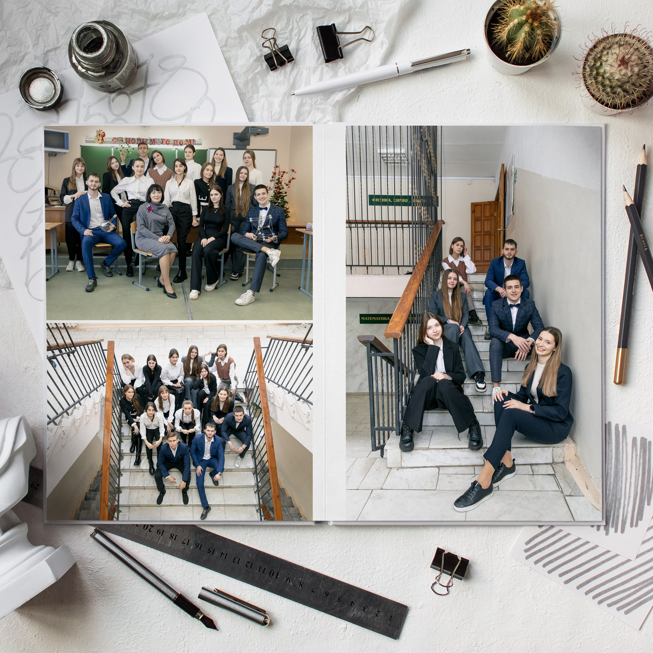 Индивидуальный альбом 8 разворотов. Выпускные альбомы Евгении Виноградовой г. Липецк