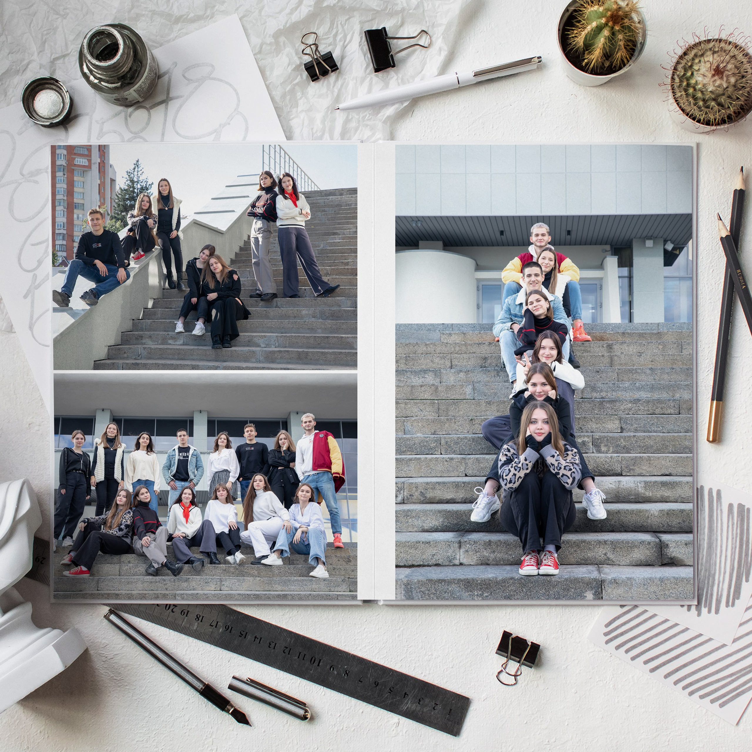 Индивидуальный альбом 8 разворотов. Выпускные альбомы Евгении Виноградовой г. Липецк