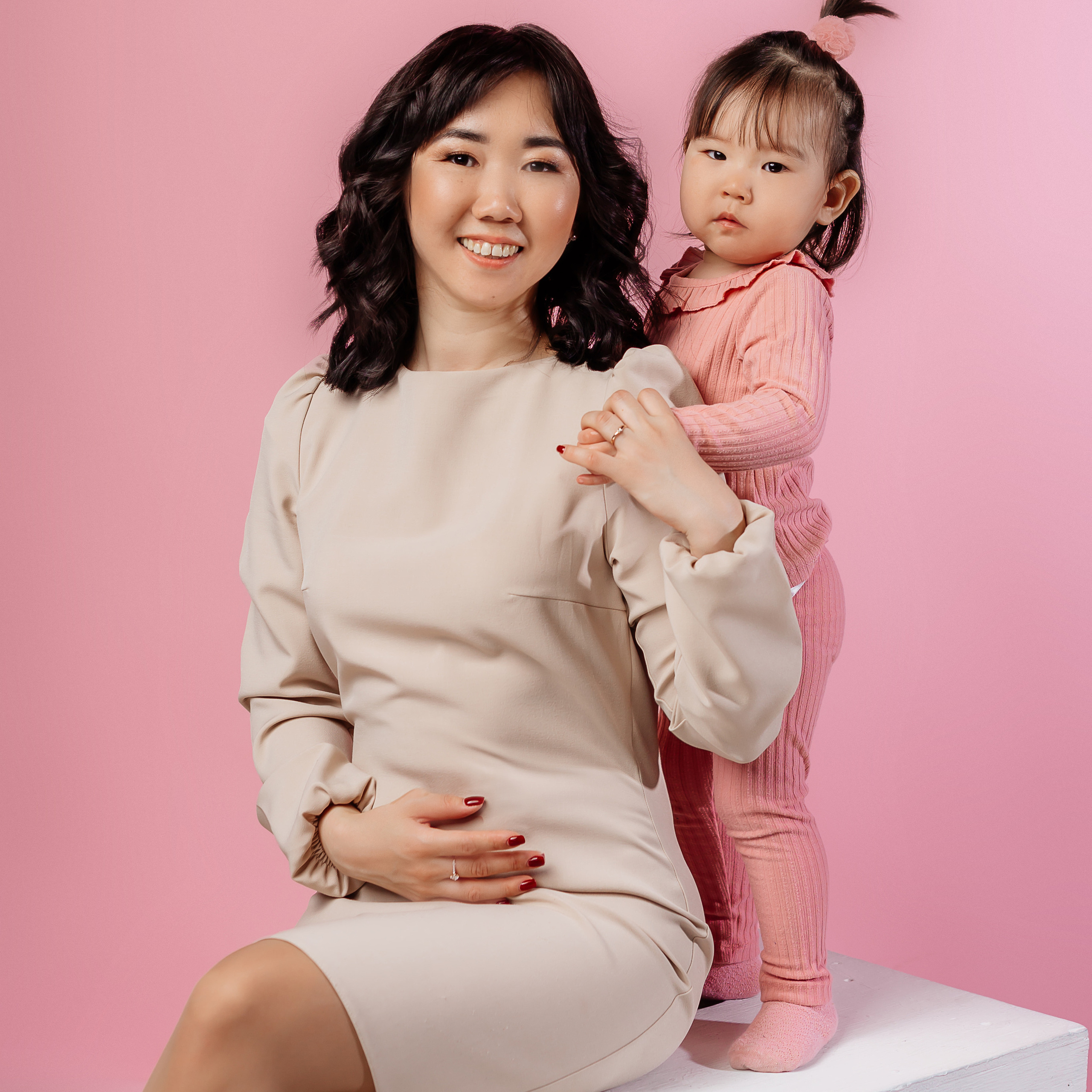 Оксана с дочкой