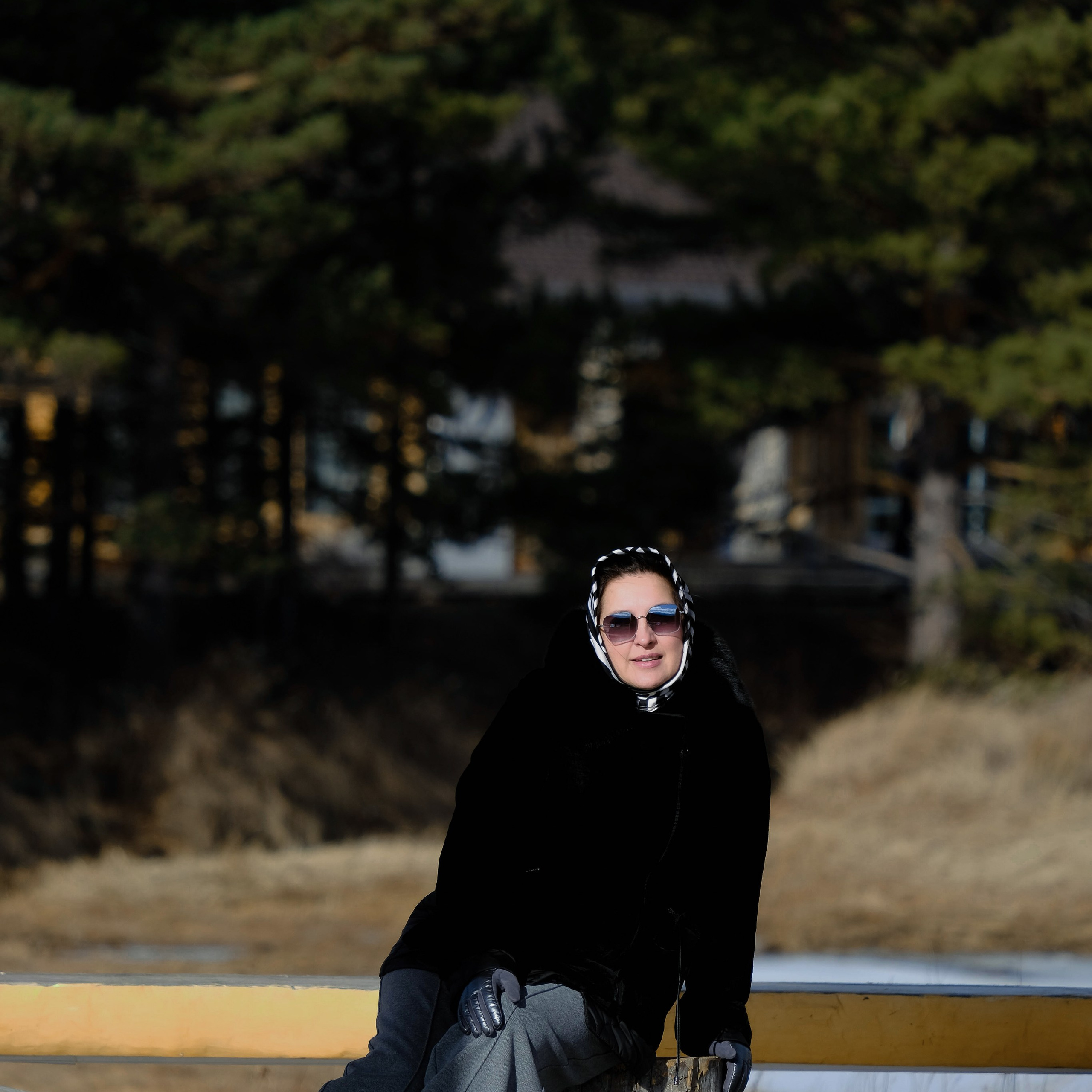 Светлана в ленд-арт парке «Тужи»