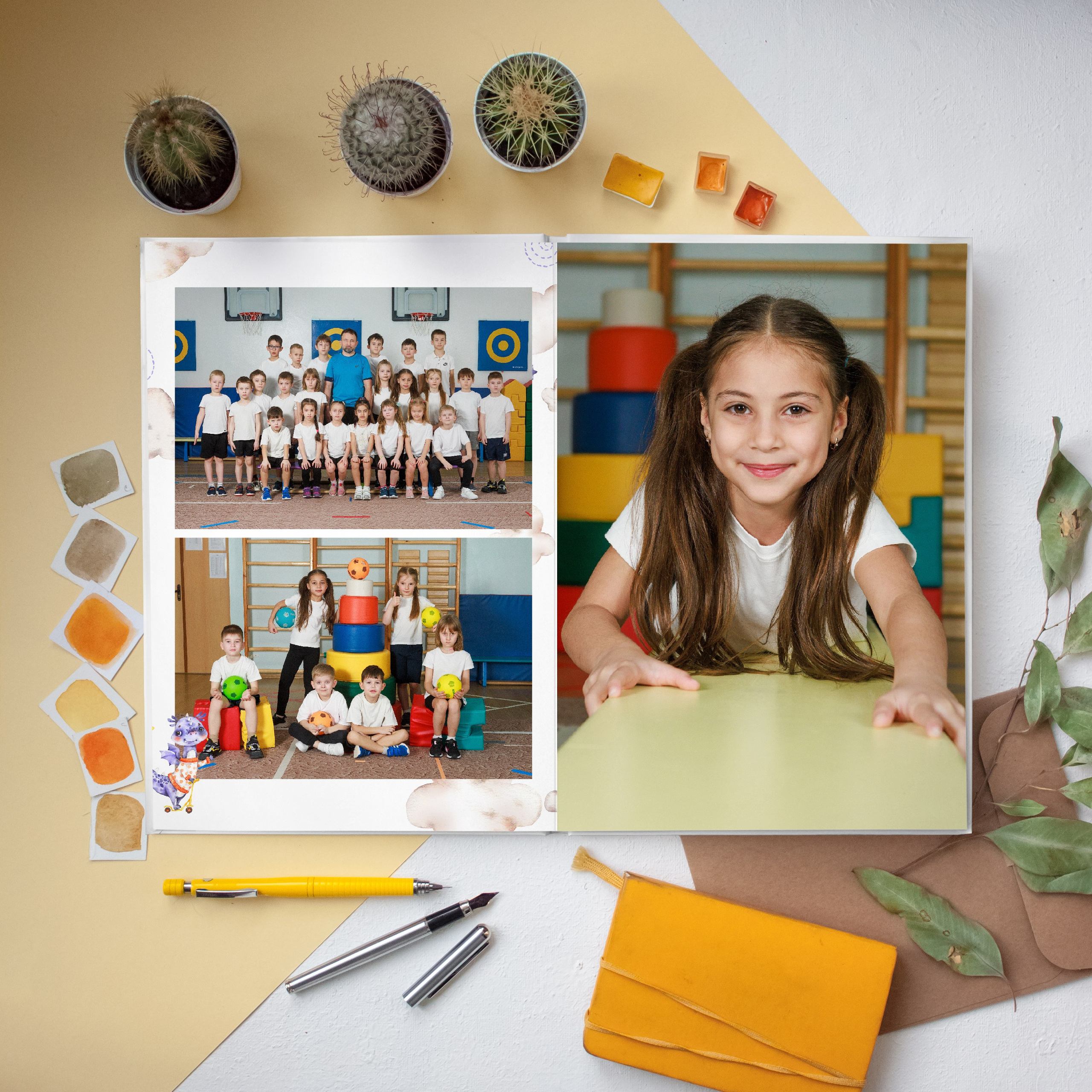 ДС АЛЬБОМ 6 разворотов. Выпускные альбомы для школ и детских садов