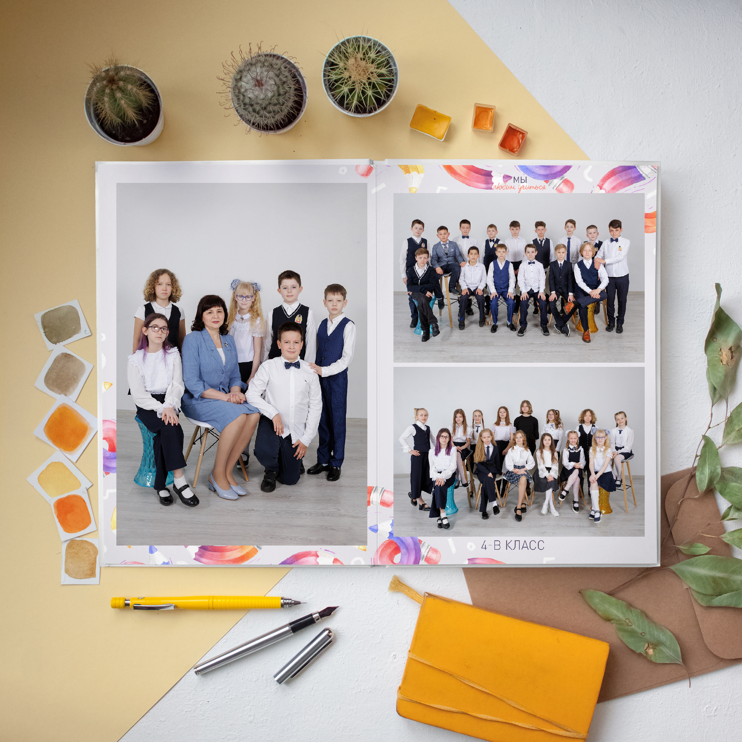 ШК АЛЬБОМ 3 разворота. Выпускные альбомы для школ и детских садов