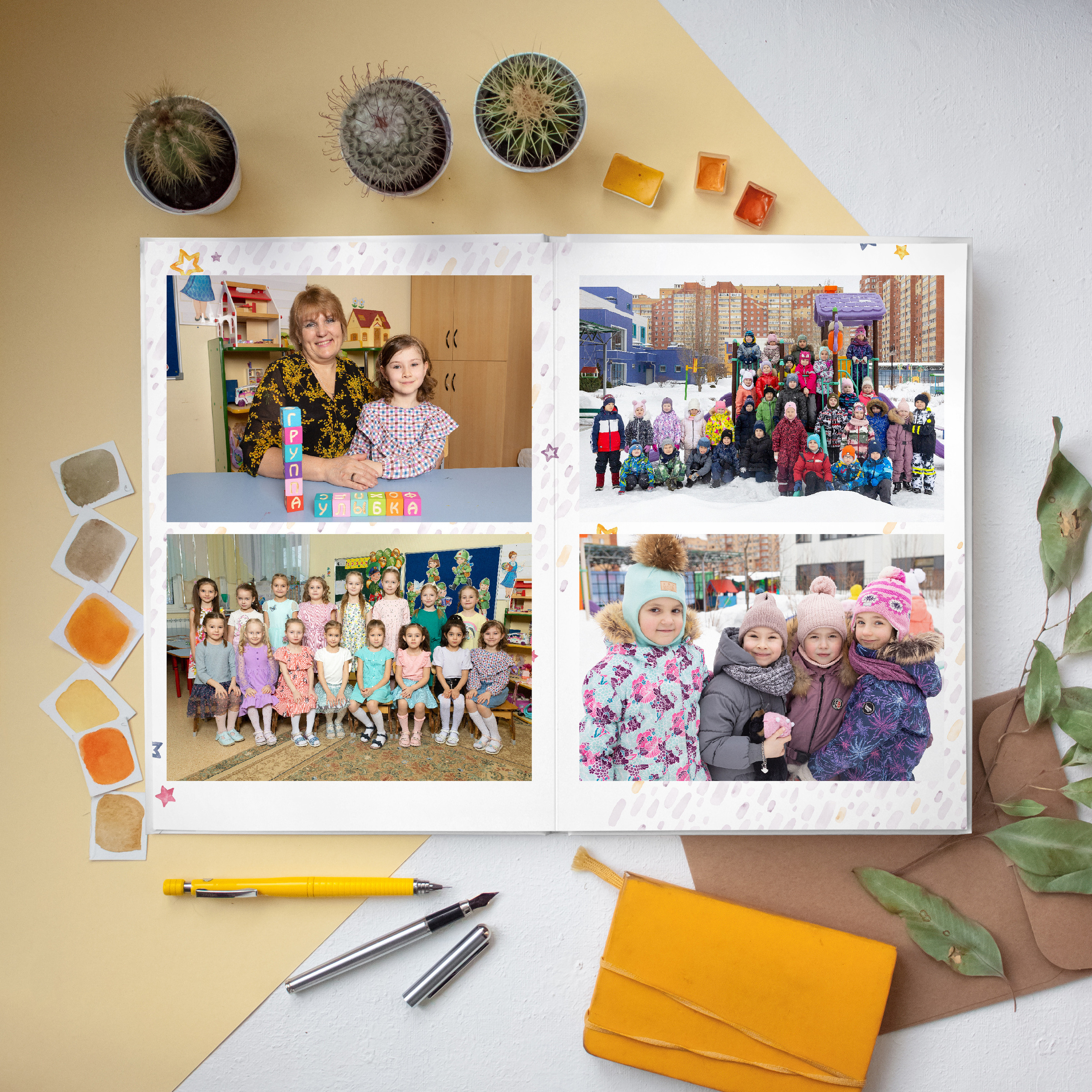 ДС АЛЬБОМ 3 разворота. Выпускные альбомы для школ и детских садов