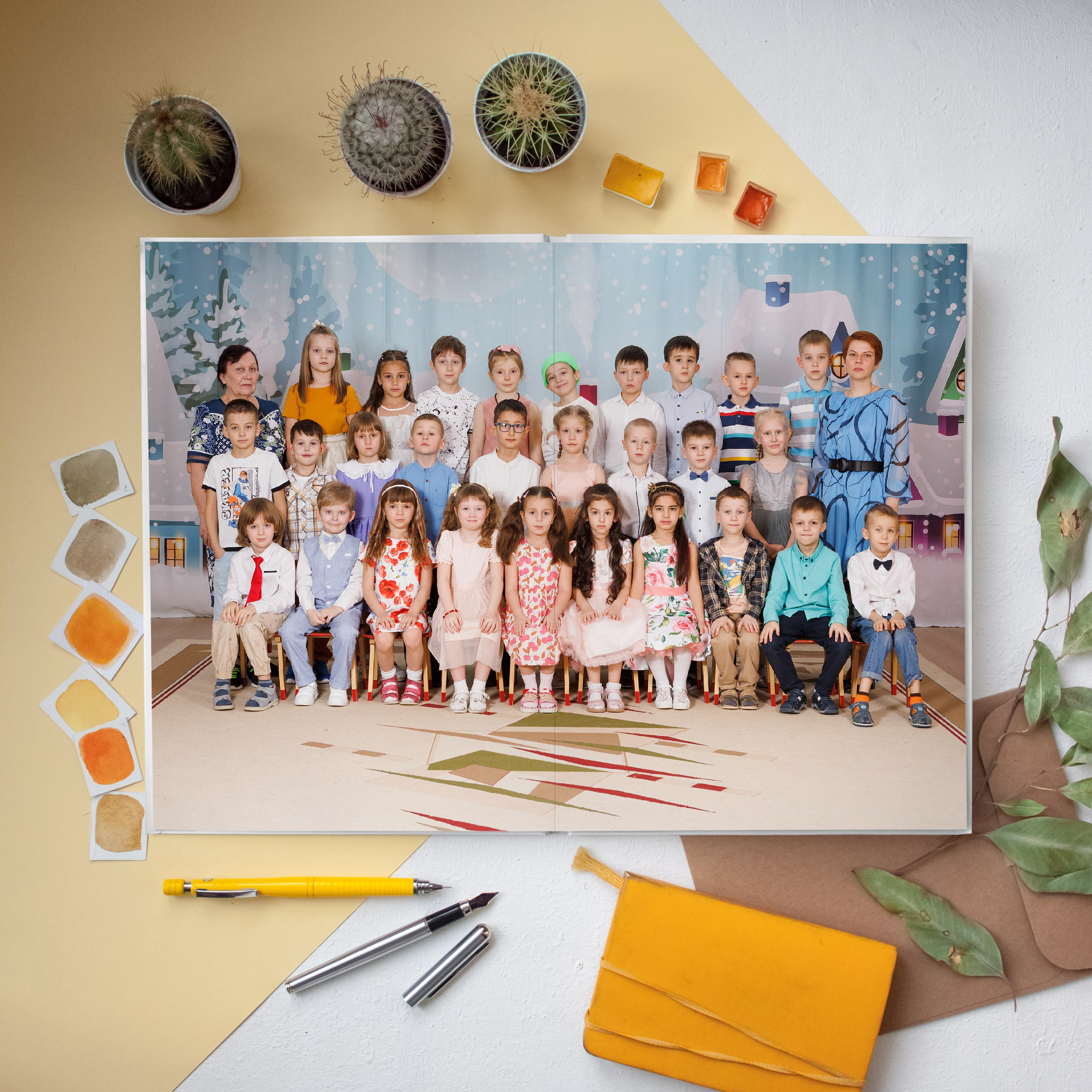 ДС АЛЬБОМ 6 разворотов. Выпускные альбомы для школ и детских садов