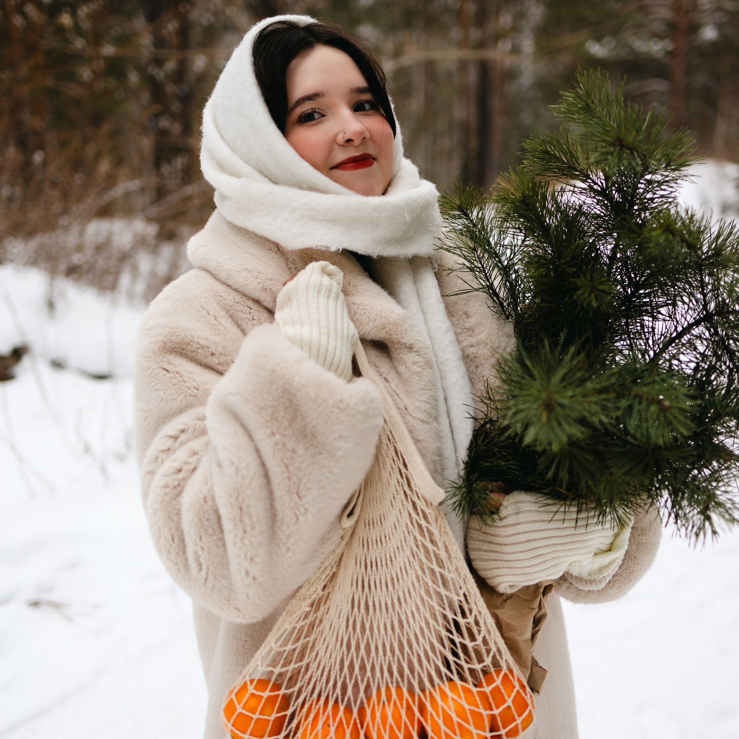 Зимняя фотопрогулка. Стефания. Семейный фотограф г. Тюмень